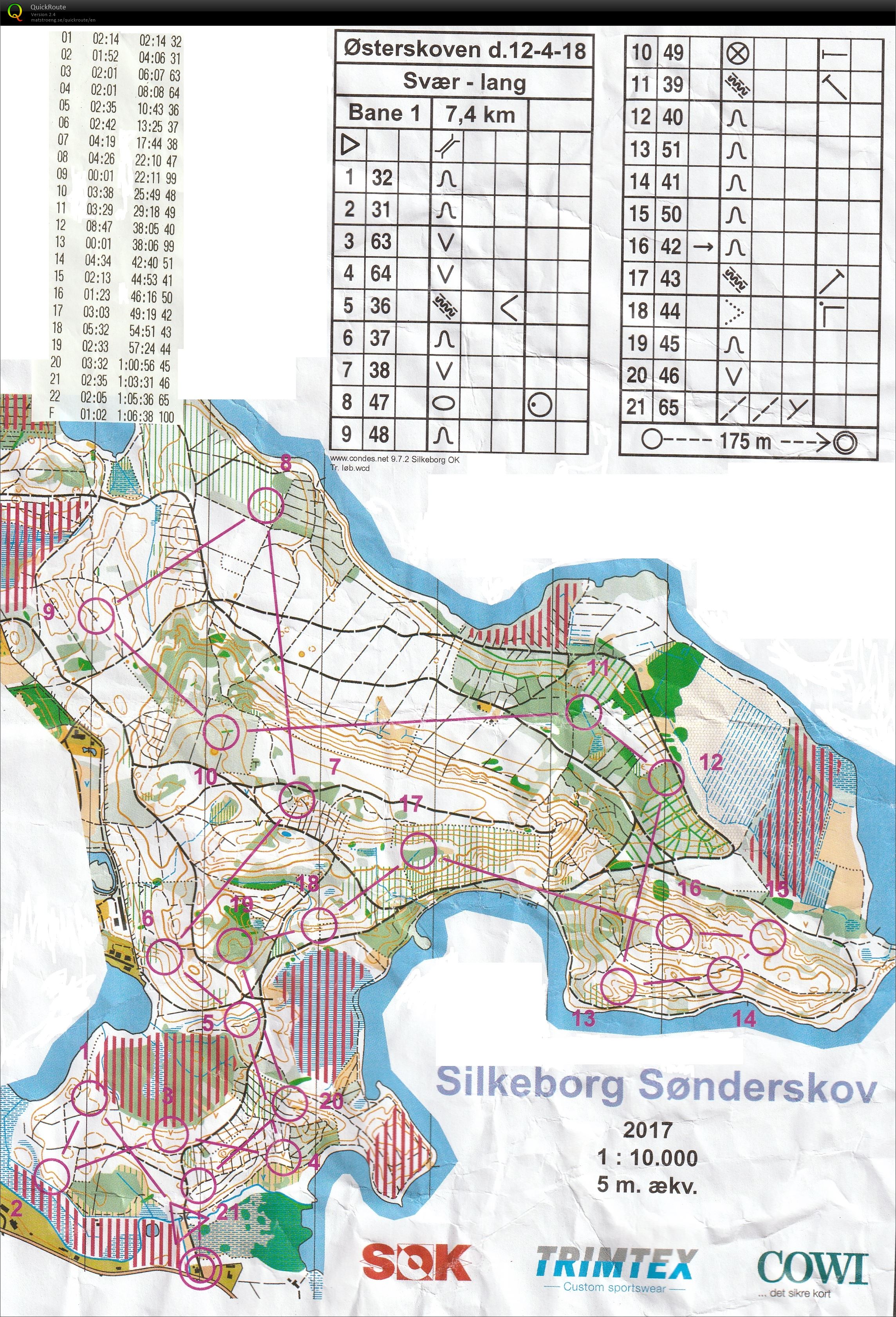 Silkeborg Østerskov - Bane 1 (2018-04-12)