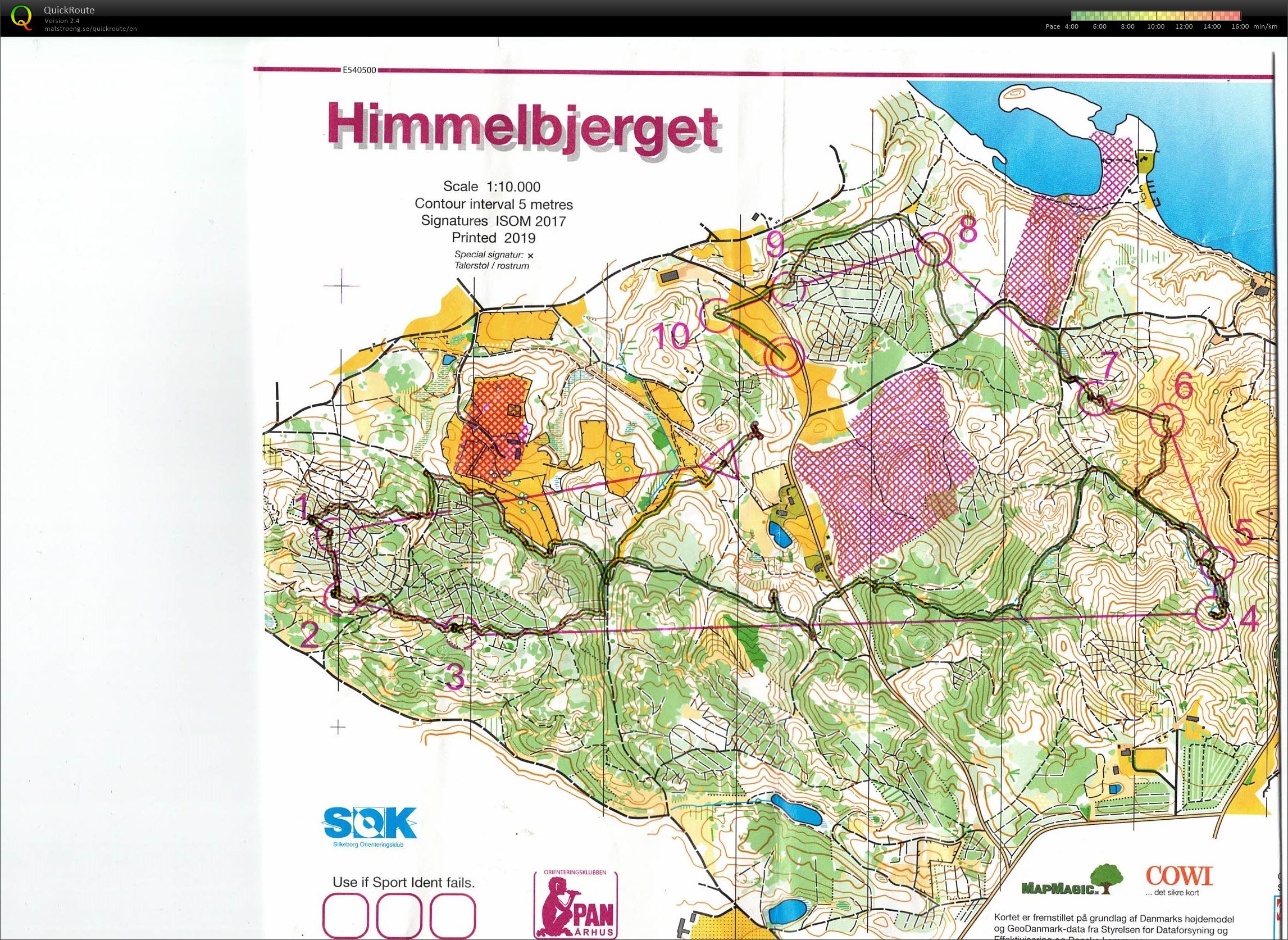 Himmelbjerget, JWOC testløb, Bane Åben 4, Pia Gade, 090619 (2019-06-09)