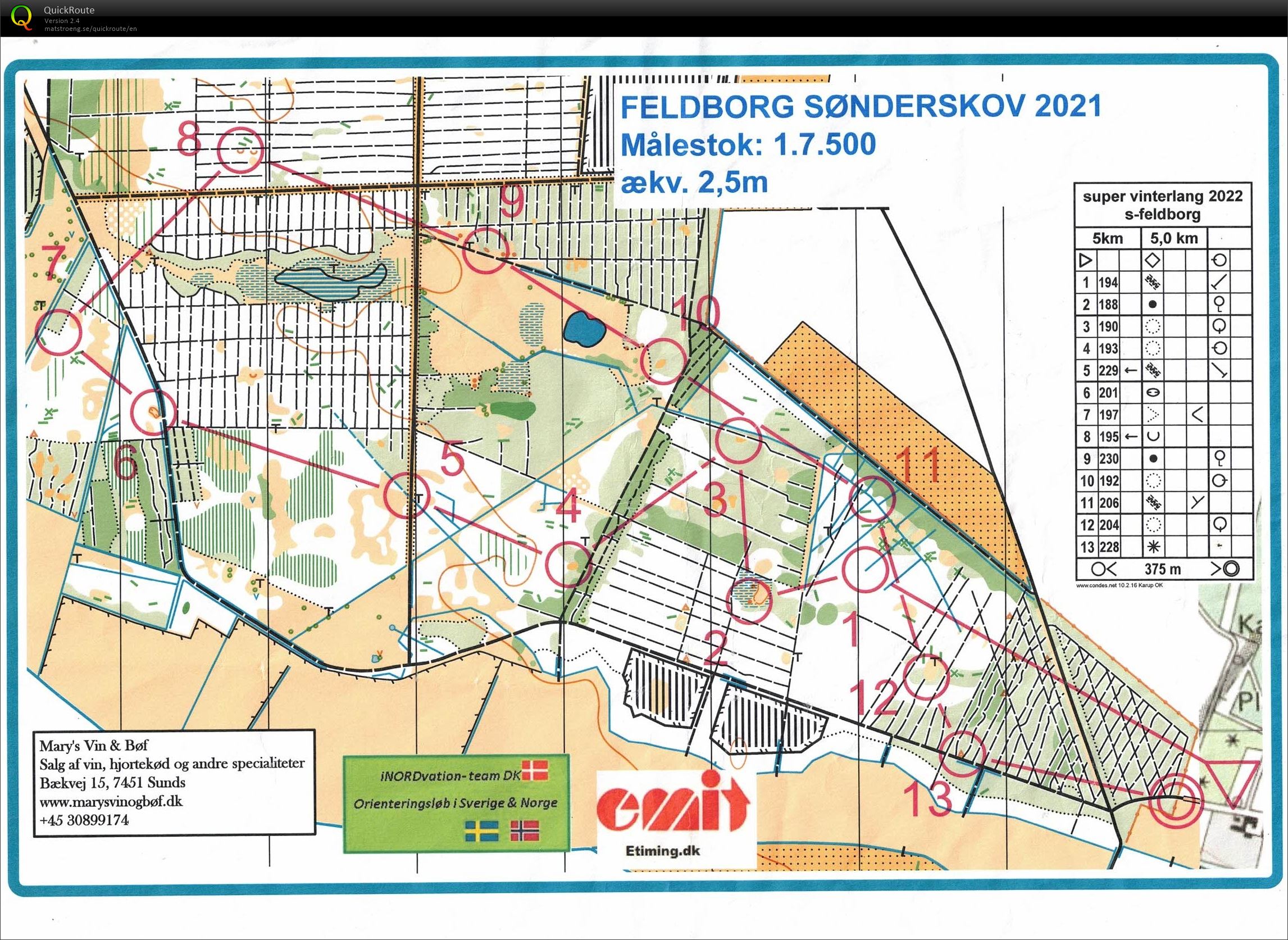Feldborg Sønderskov, Super Langdistance 2, Bane 5 km, Pia Gade, 020122 (02.01.2022)