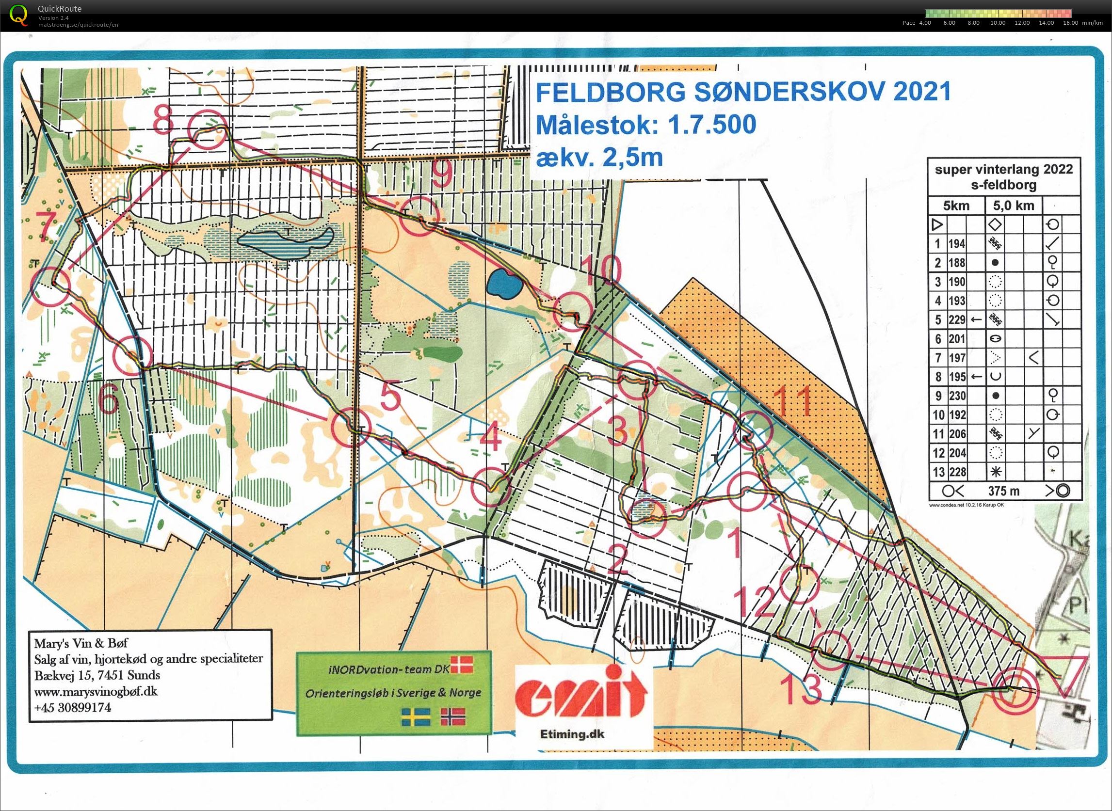 Feldborg Sønderskov, Super Langdistance 2, Bane 5 km, Pia Gade, 020122 (2022-01-02)