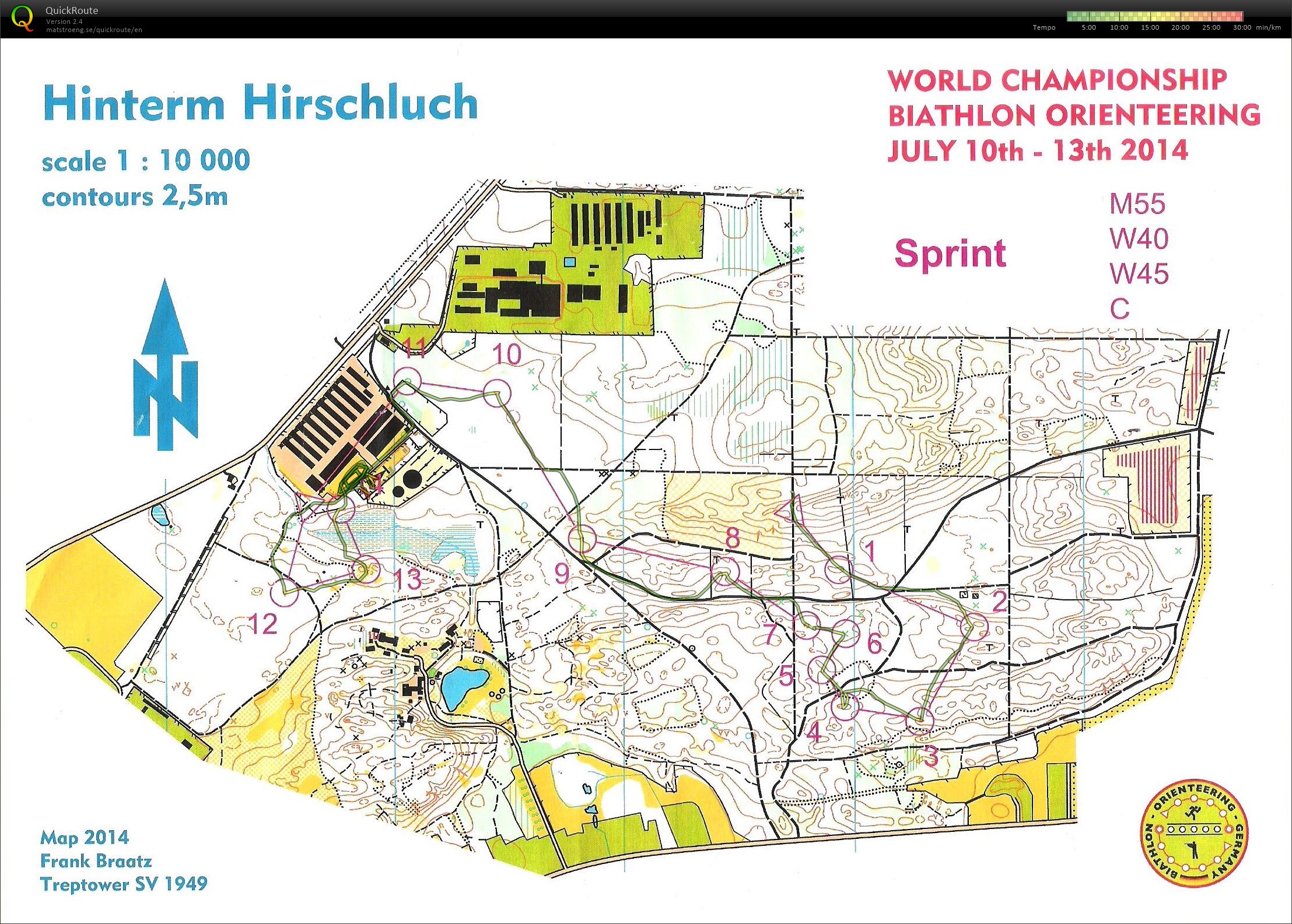 Hinterm Hirschluch - VM Biathlon Sprint (12.07.2014)