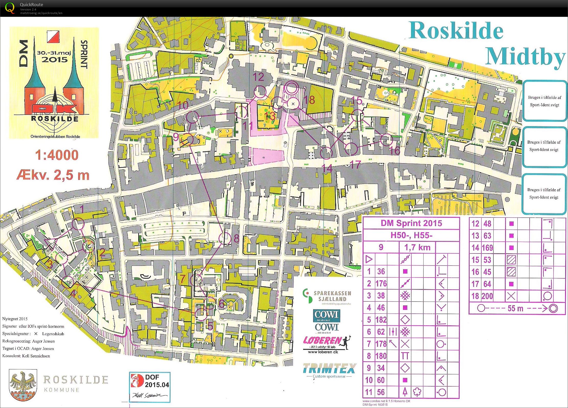 DM Sprint Roskilde Midtby H55 (30/05/2015)