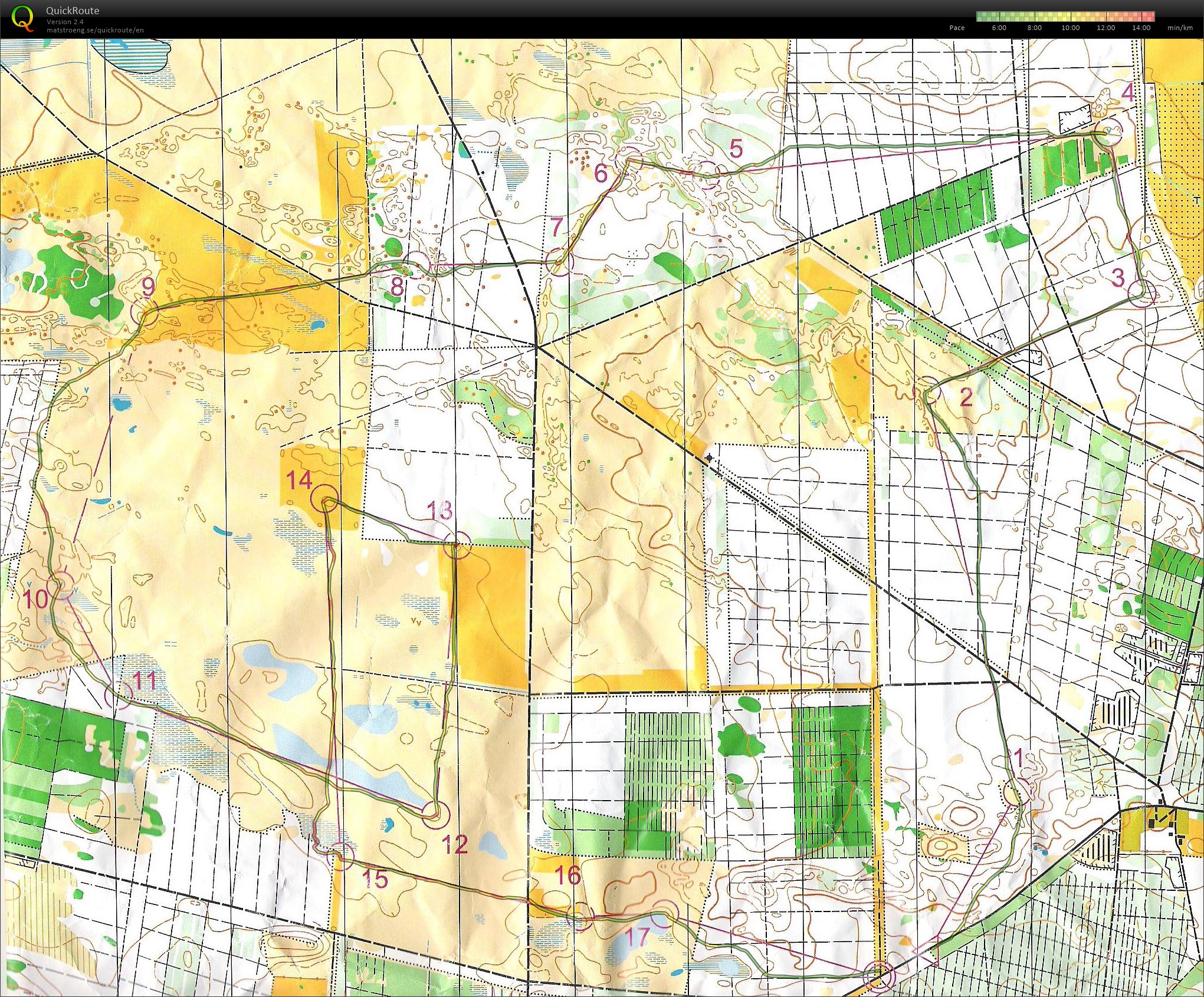 Nørlund Syd - Lang bane 8.9 km (2016-06-28)