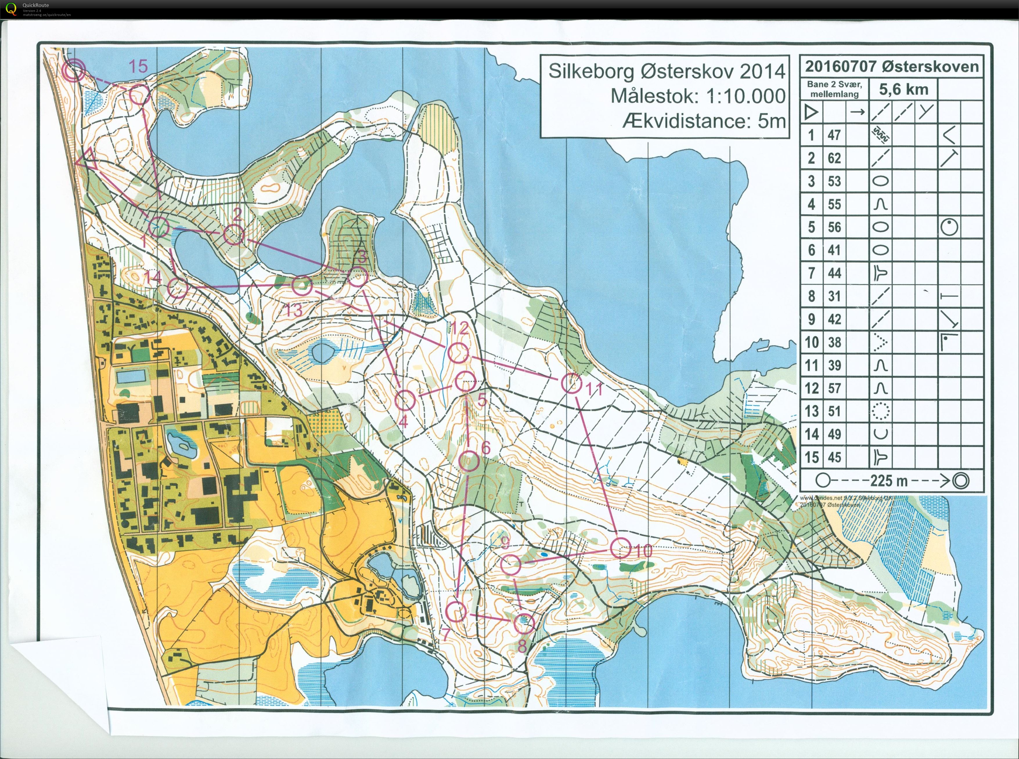 Sileborg Østerskov, Bane 2, Pia Gade, 070716 (07/07/2016)