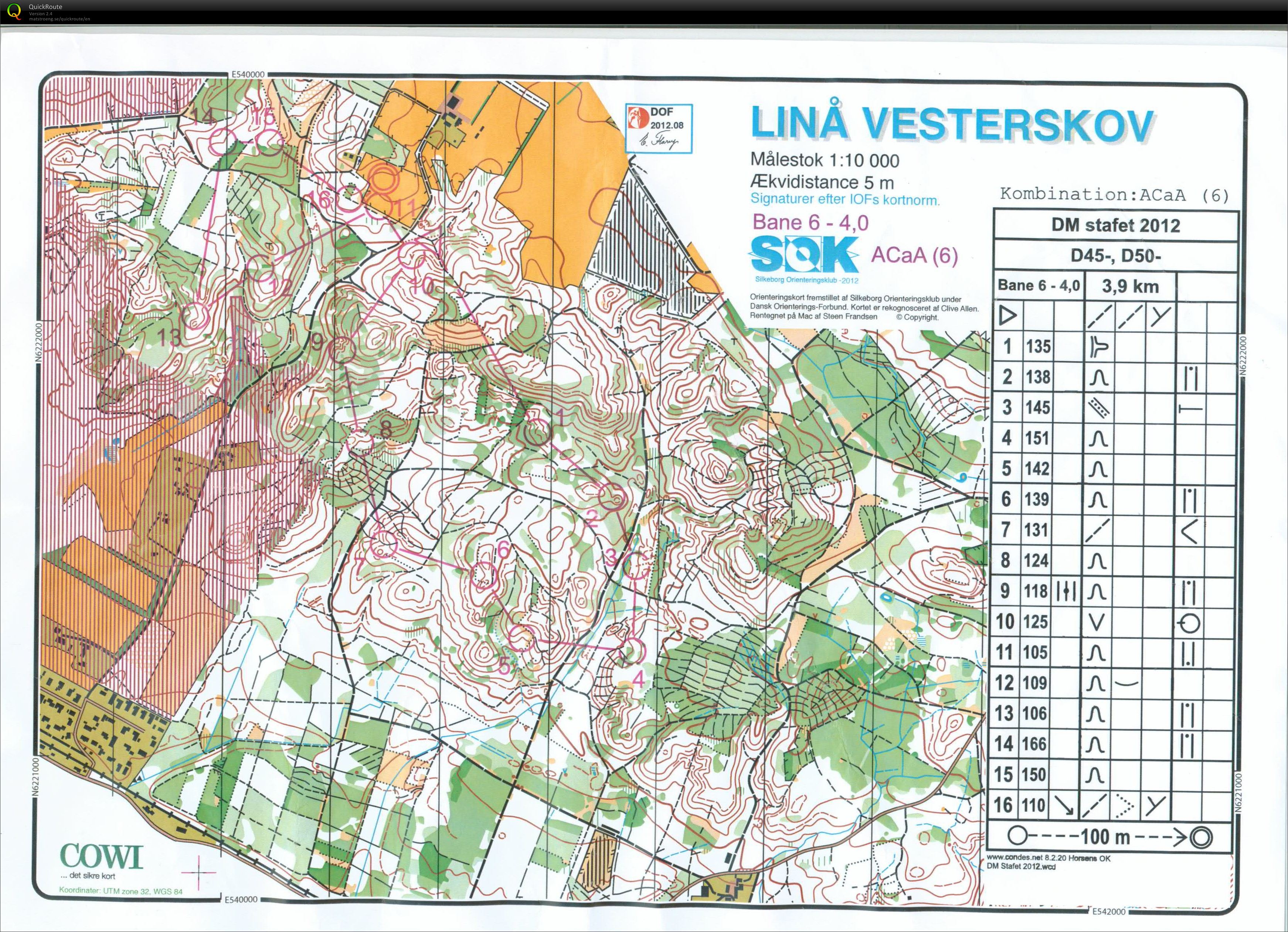 Linå Vesterskov, DM-stafet, Pia Gade, Bane D50-2 (2012-09-15)