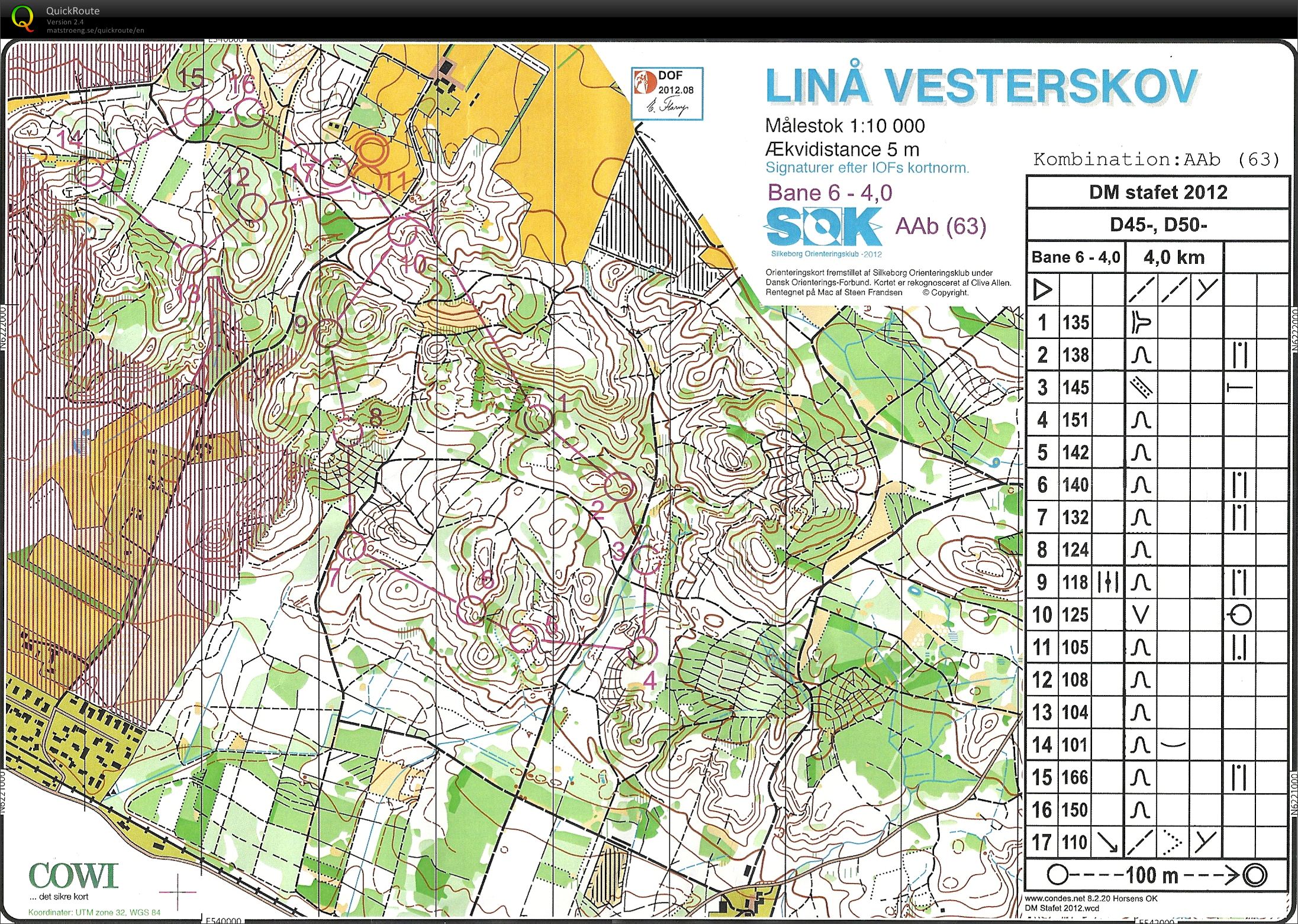 Linå, DM Stafet D45 Lene SN (15-09-2012)