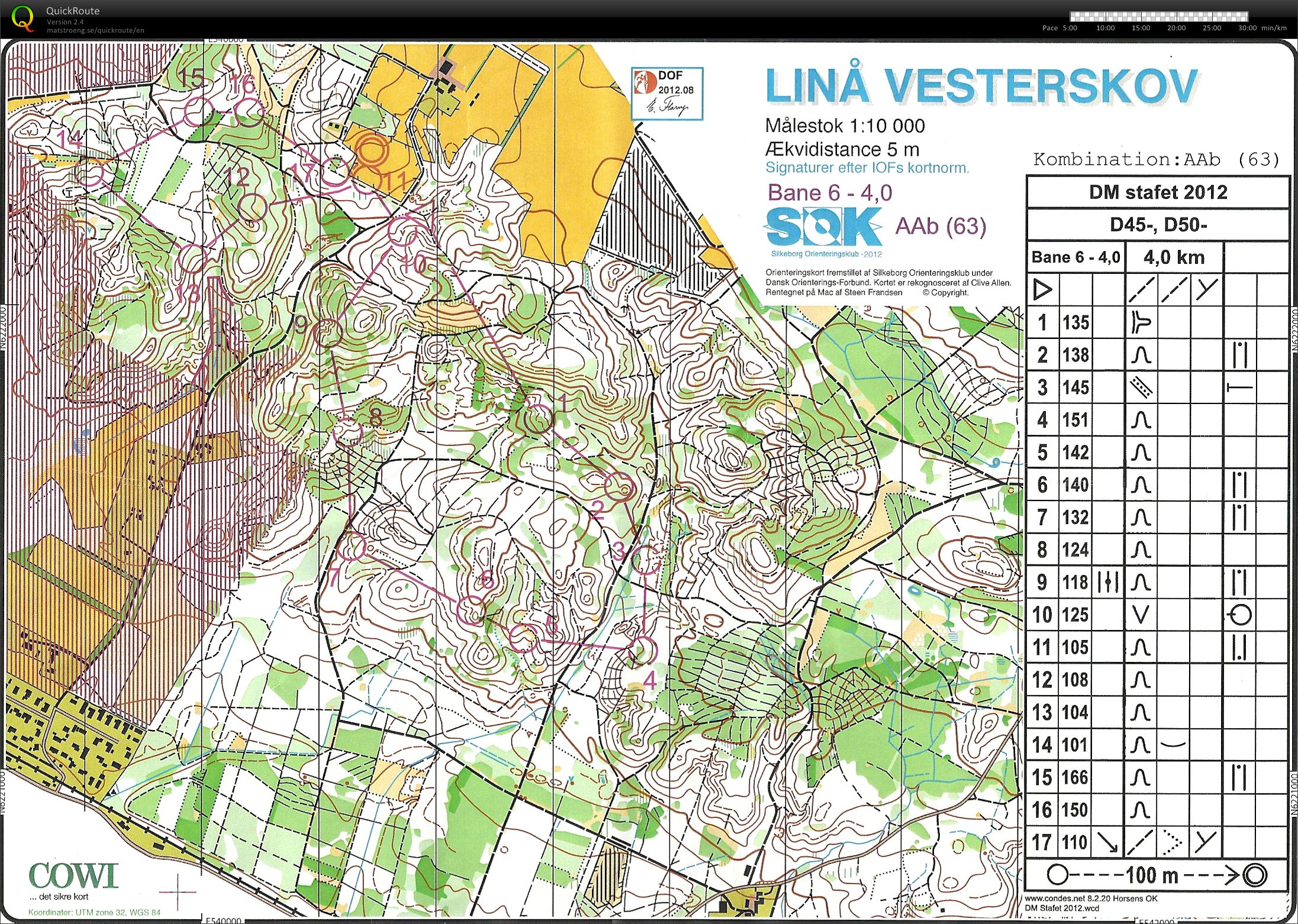 Linå, DM Stafet D45 Lene SN (15/09/2012)