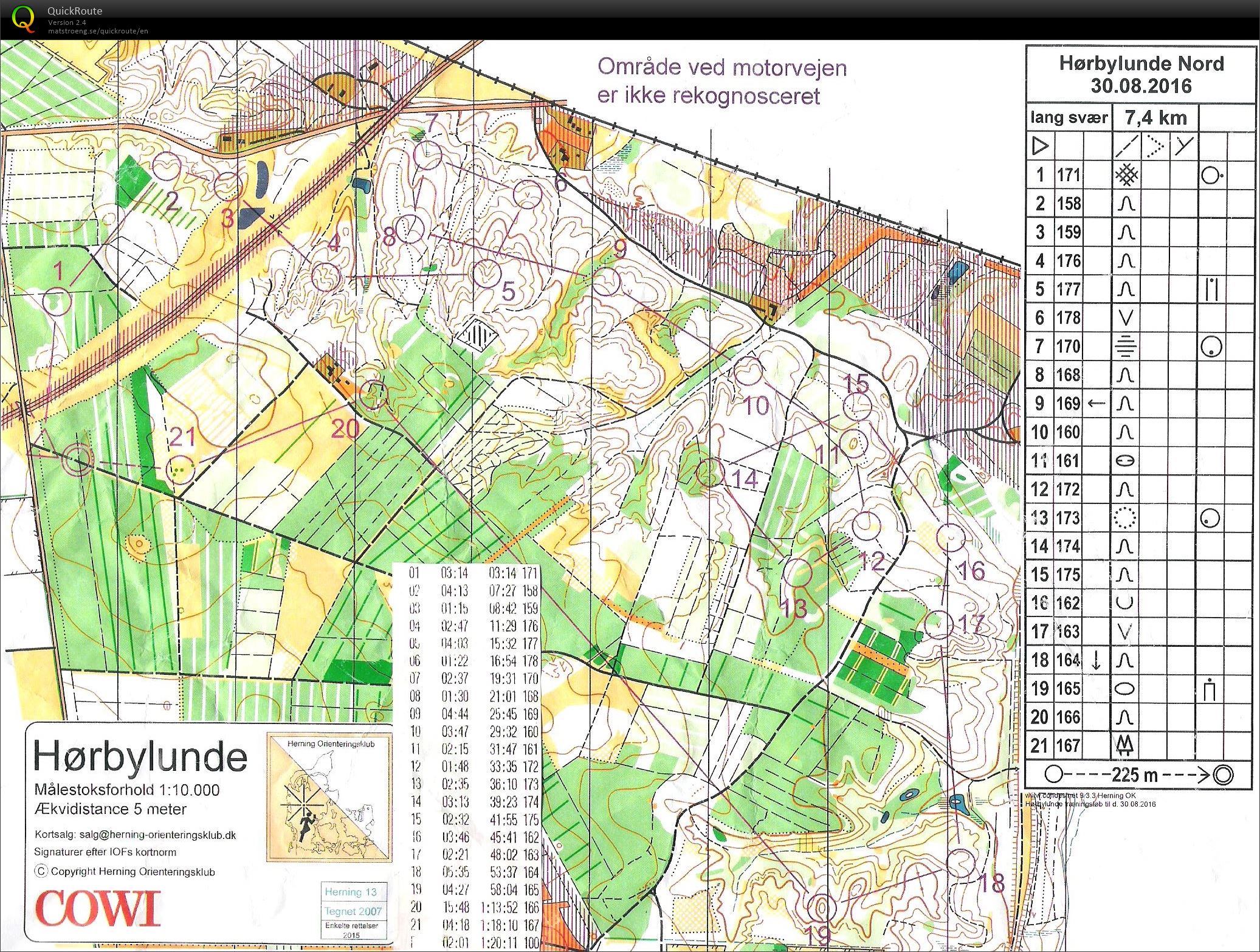 Hørbylunde Nord - Bane 1 (30-08-2016)