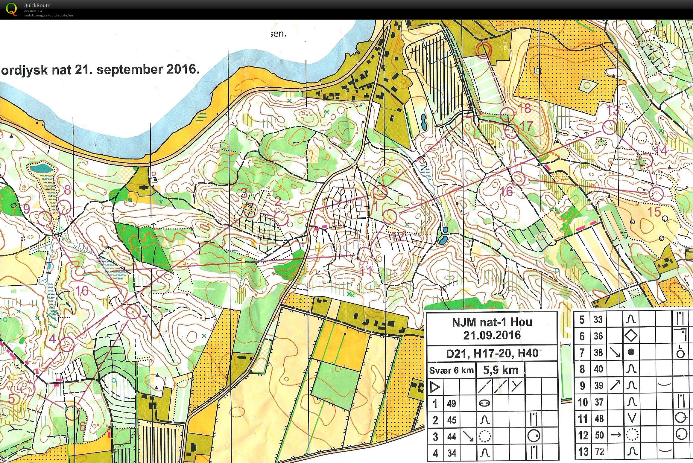 Natløb Hou Skov H40 (21-09-2016)