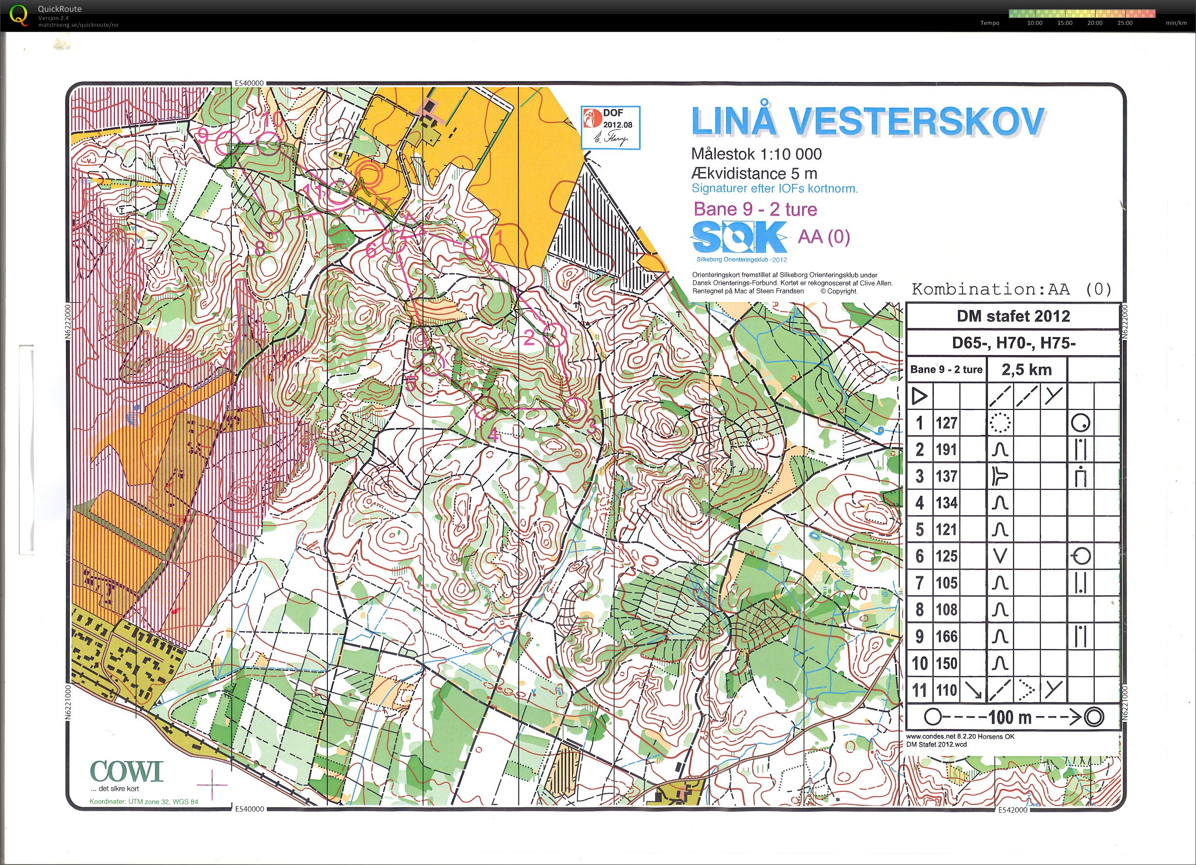 DM- stafet 1 tur H75   Preben Munk Eriksen (2012-09-15)