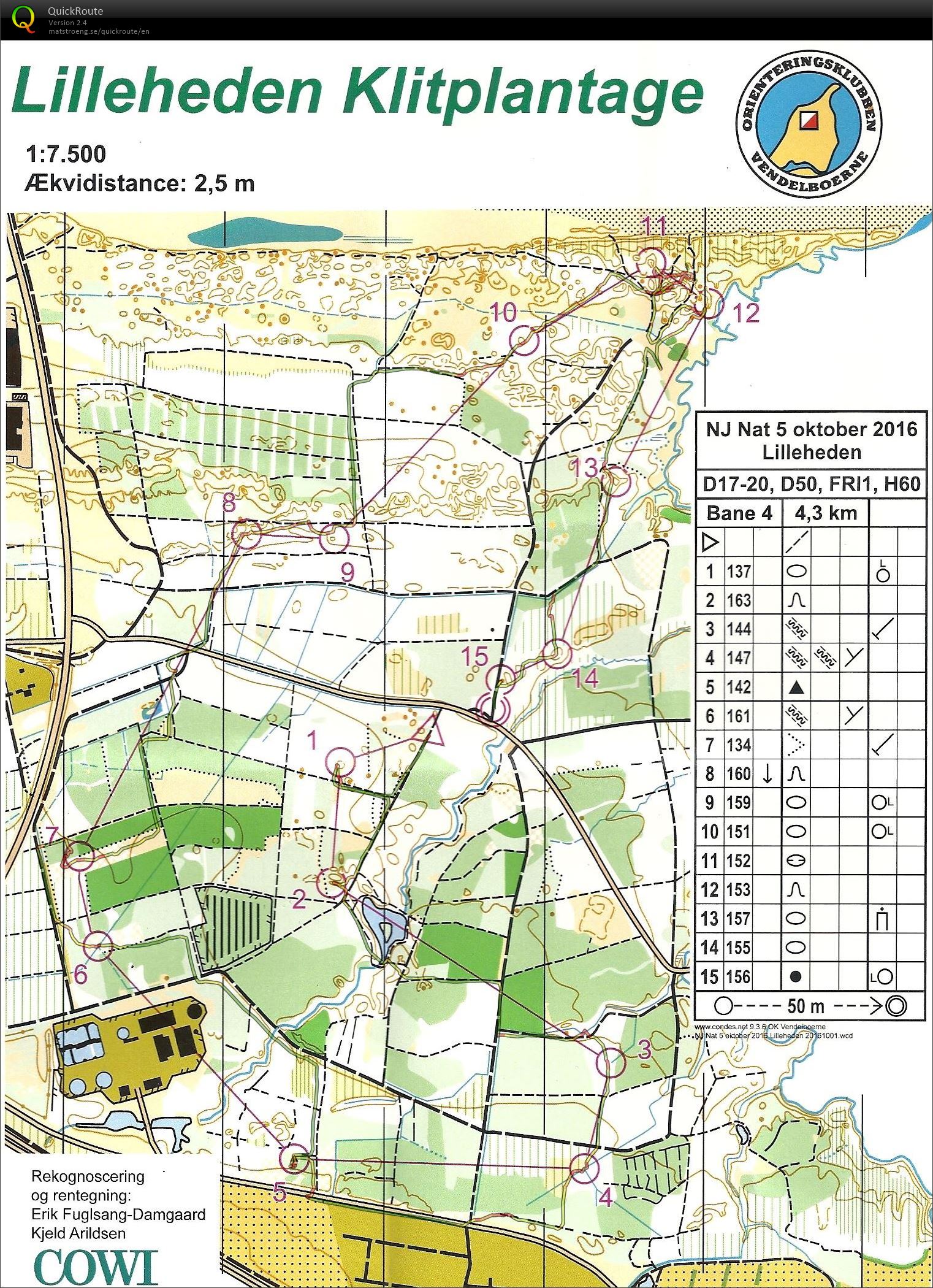 Lilleheden Klitplantage NJ nat, bane 4 (05-10-2016)