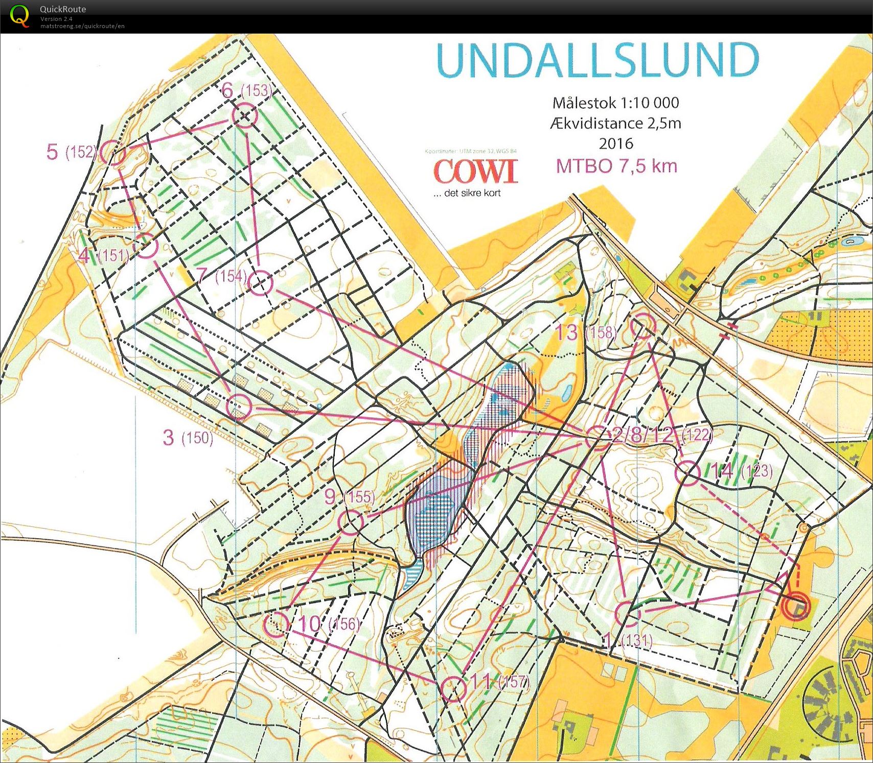 Undallslund MTBO Natløb (24-10-2016)