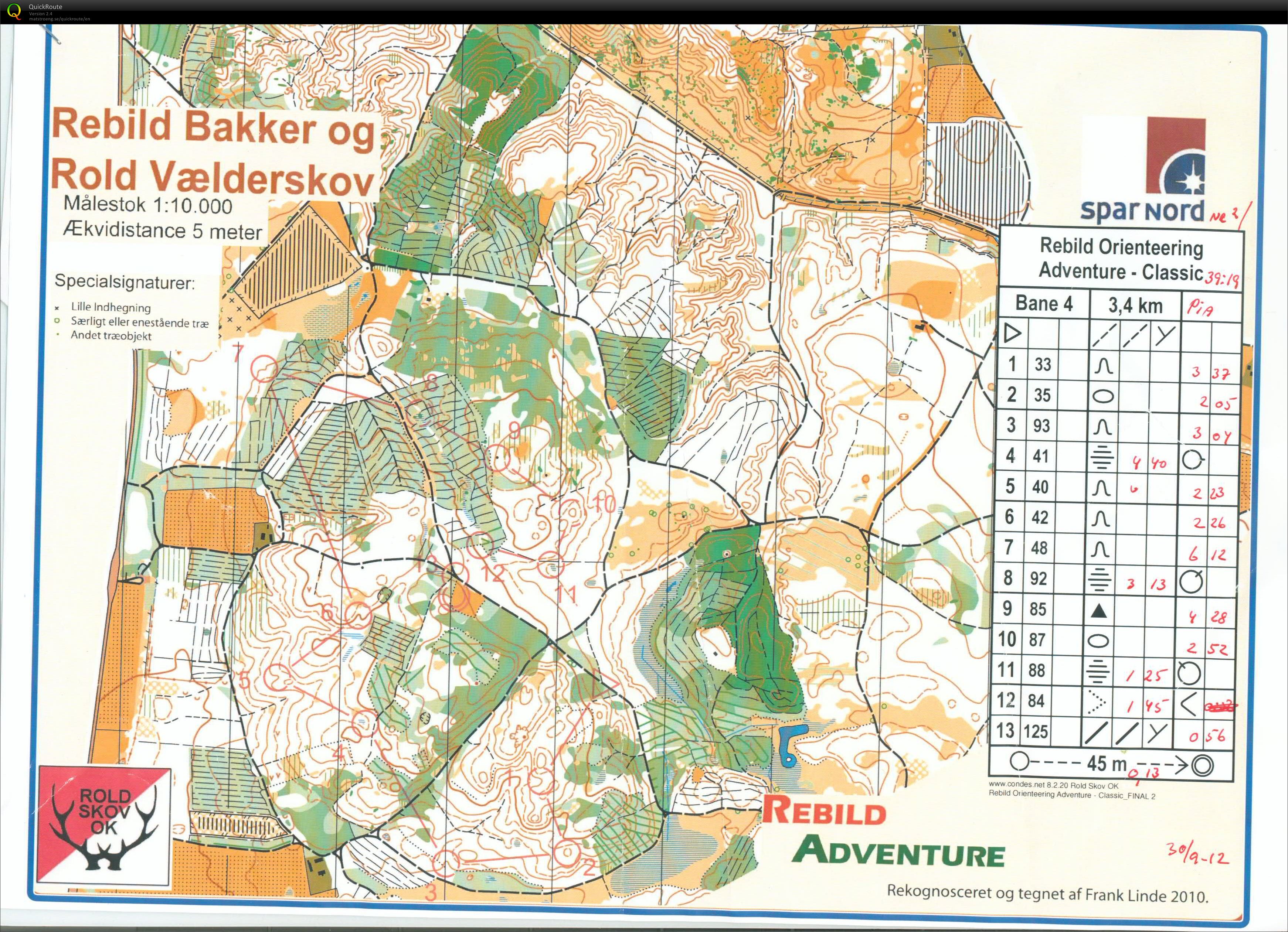 Rold Vælderskov, bane 4B, Pia Gade (30/09/2012)