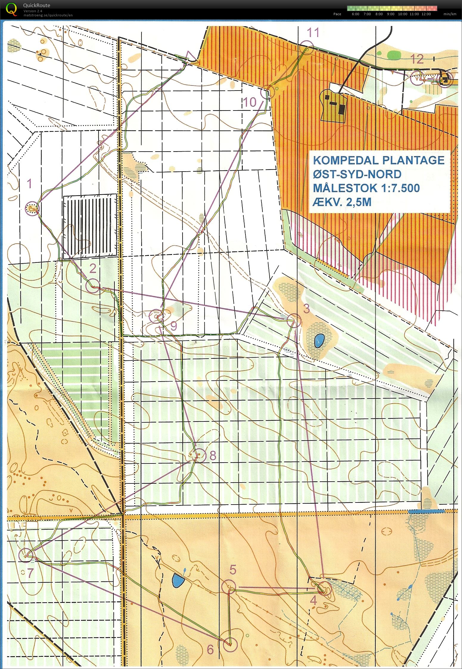 Kompedal Plantage, Vinterlang 1, 6km (11-12-2016)