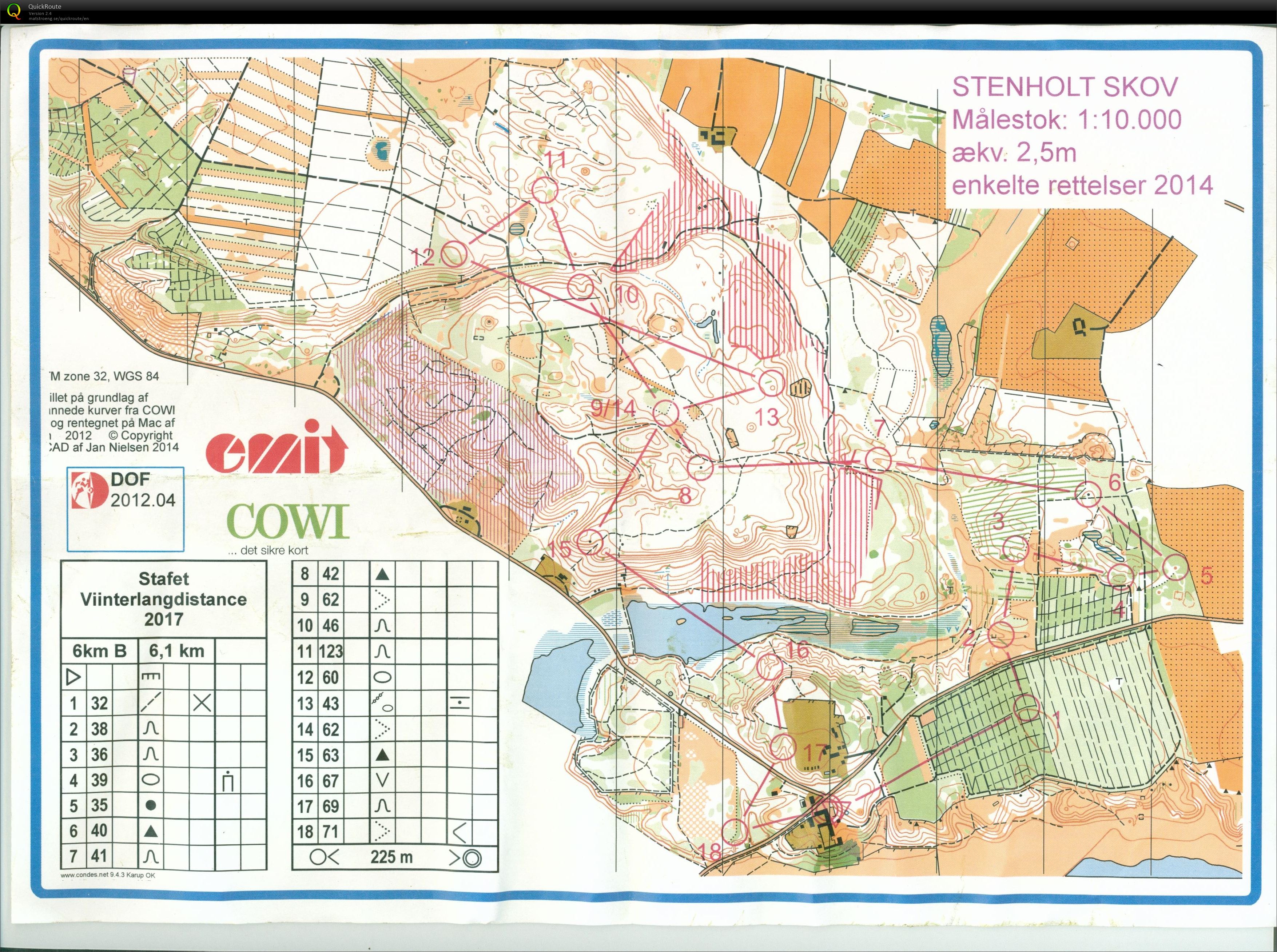 Stenholt Skov, Langdistance Stafet, 6 km, Pia Gade, 220117 (22-01-2017)