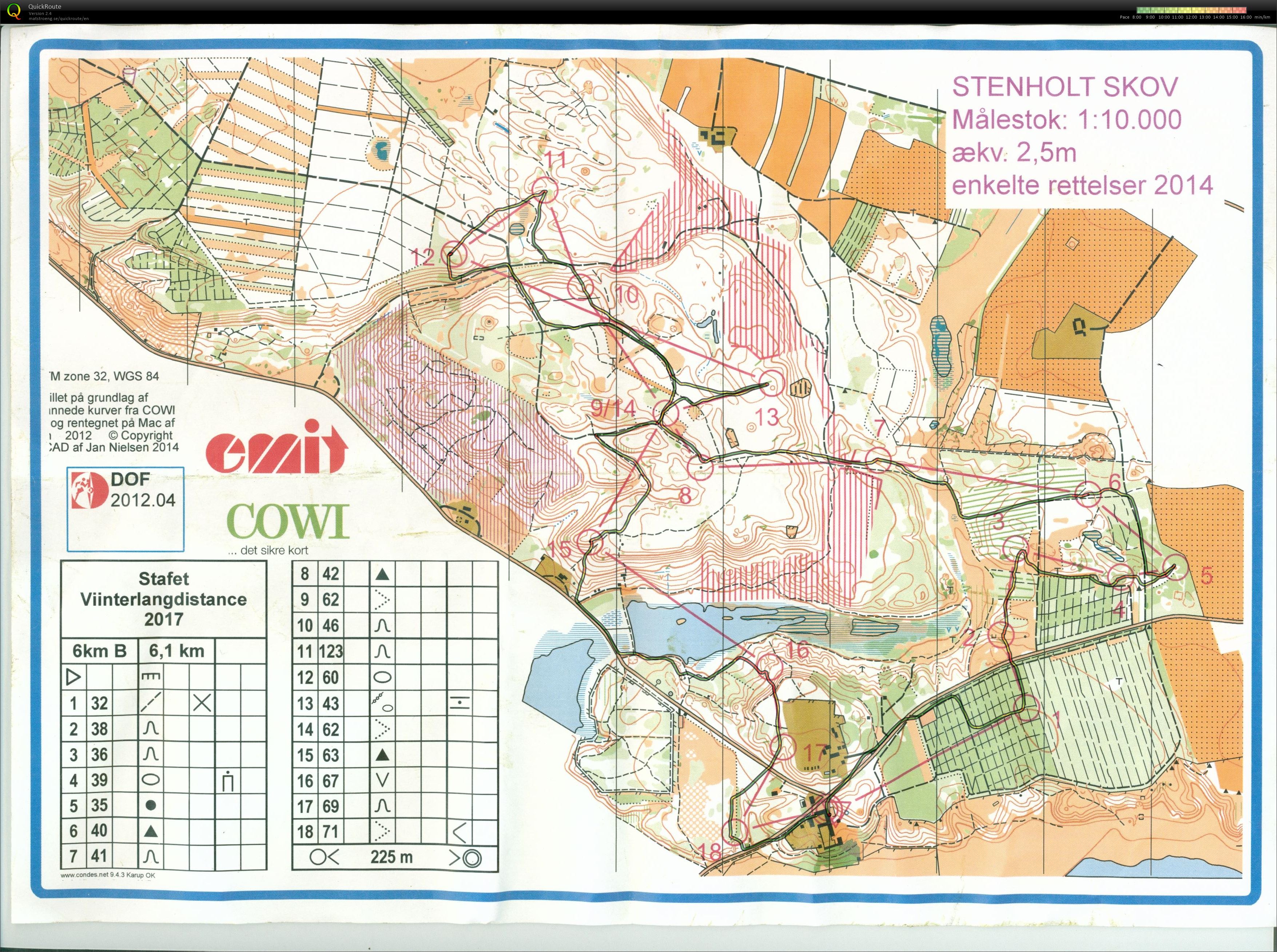 Stenholt Skov, Langdistance Stafet, 6 km, Pia Gade, 220117 (2017-01-22)