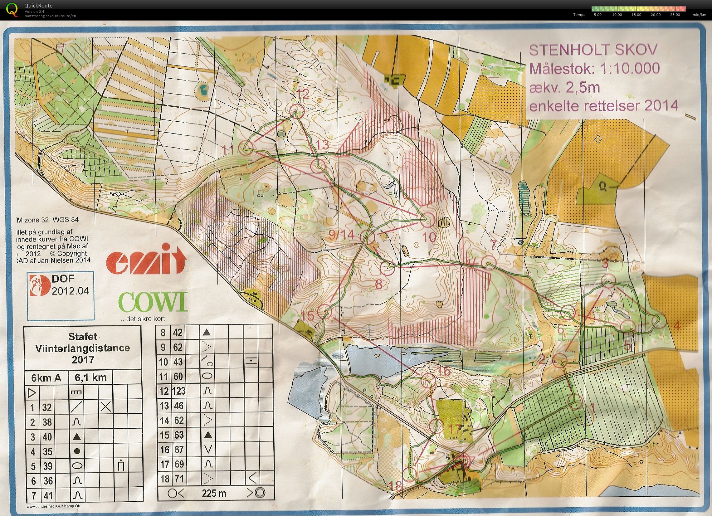 Vinterlang 6 km stafet A bane (22-01-2017)