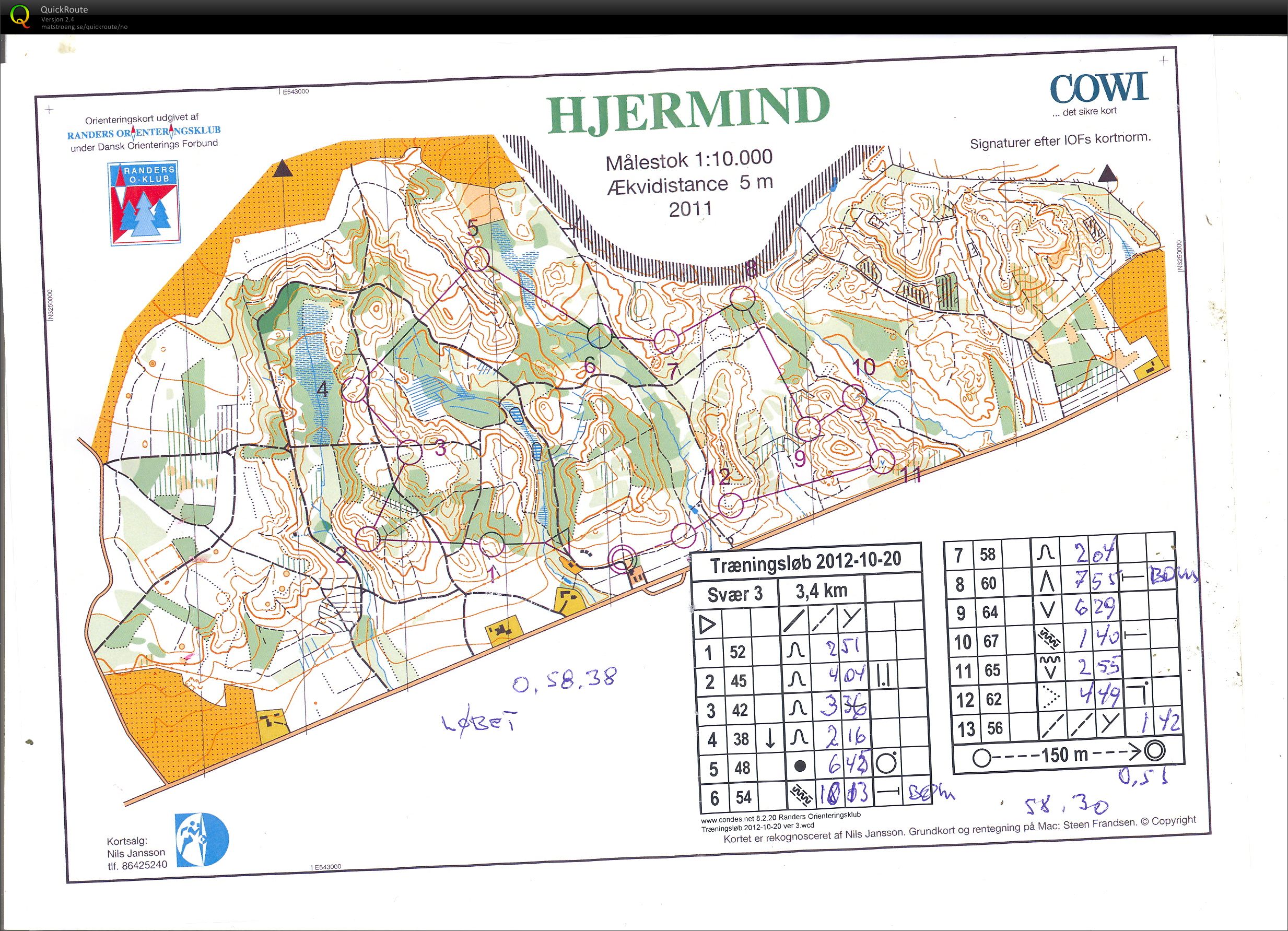 Hjermind, Bane 3 Klubmesterskab Preben Munk (20/10/2012)