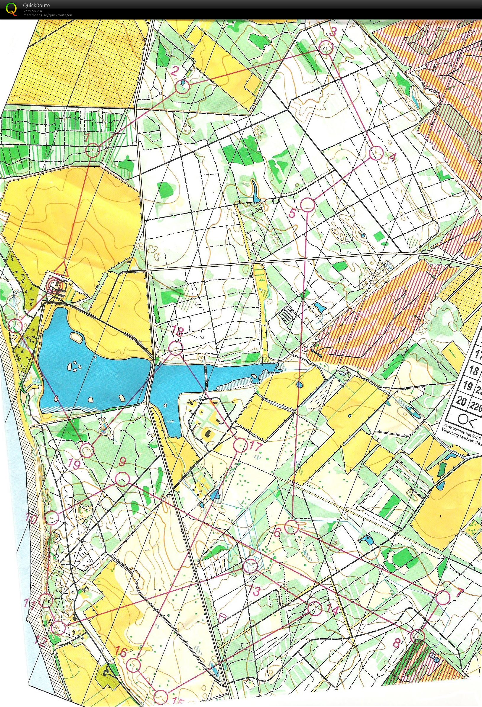 Vinterlangdistance Marbæk Plantage 12.3 km (26/02/2017)