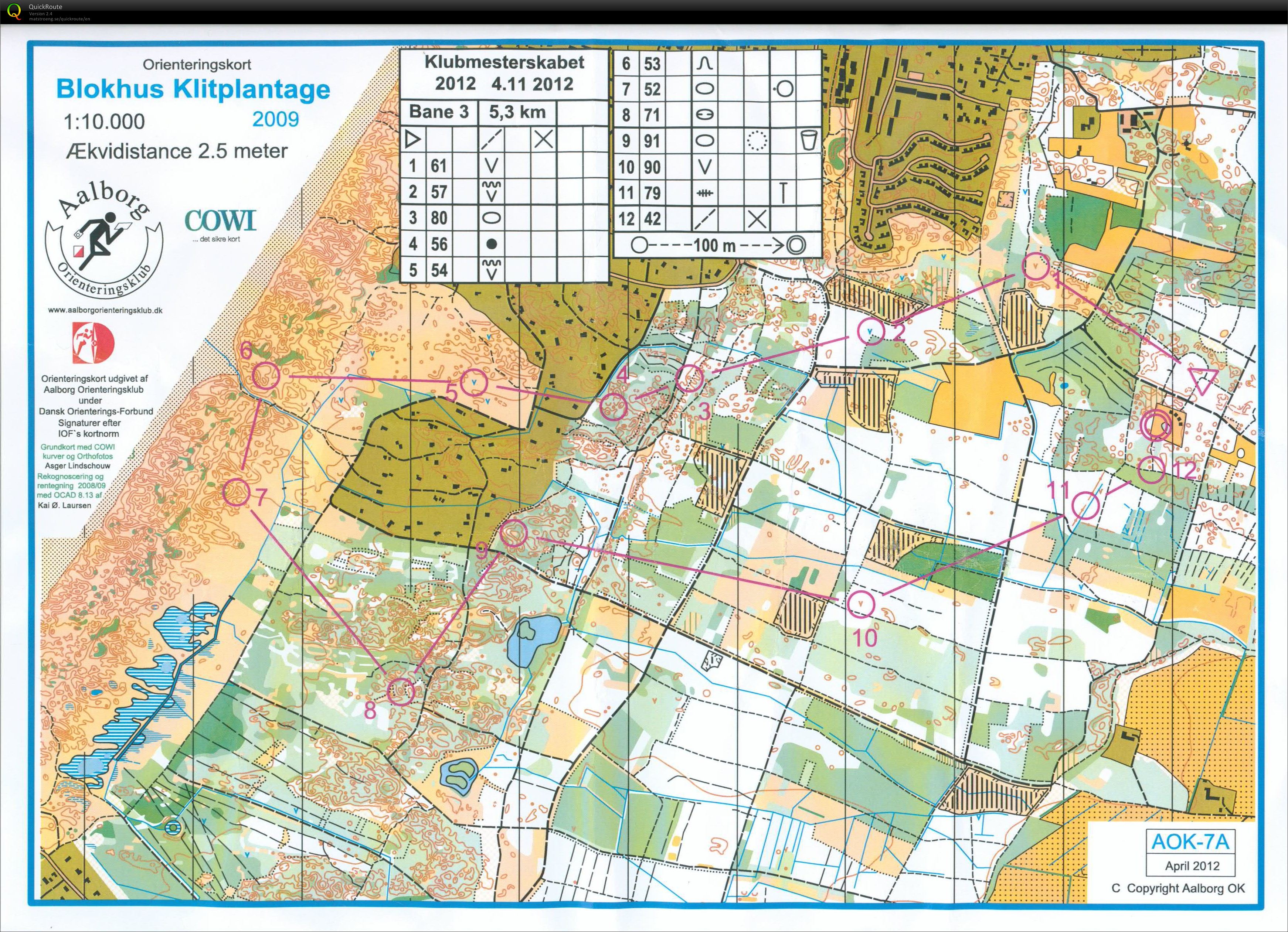 Blokhus Klitplantage, Bane 3, Pia Gade, 041112 (04-11-2012)