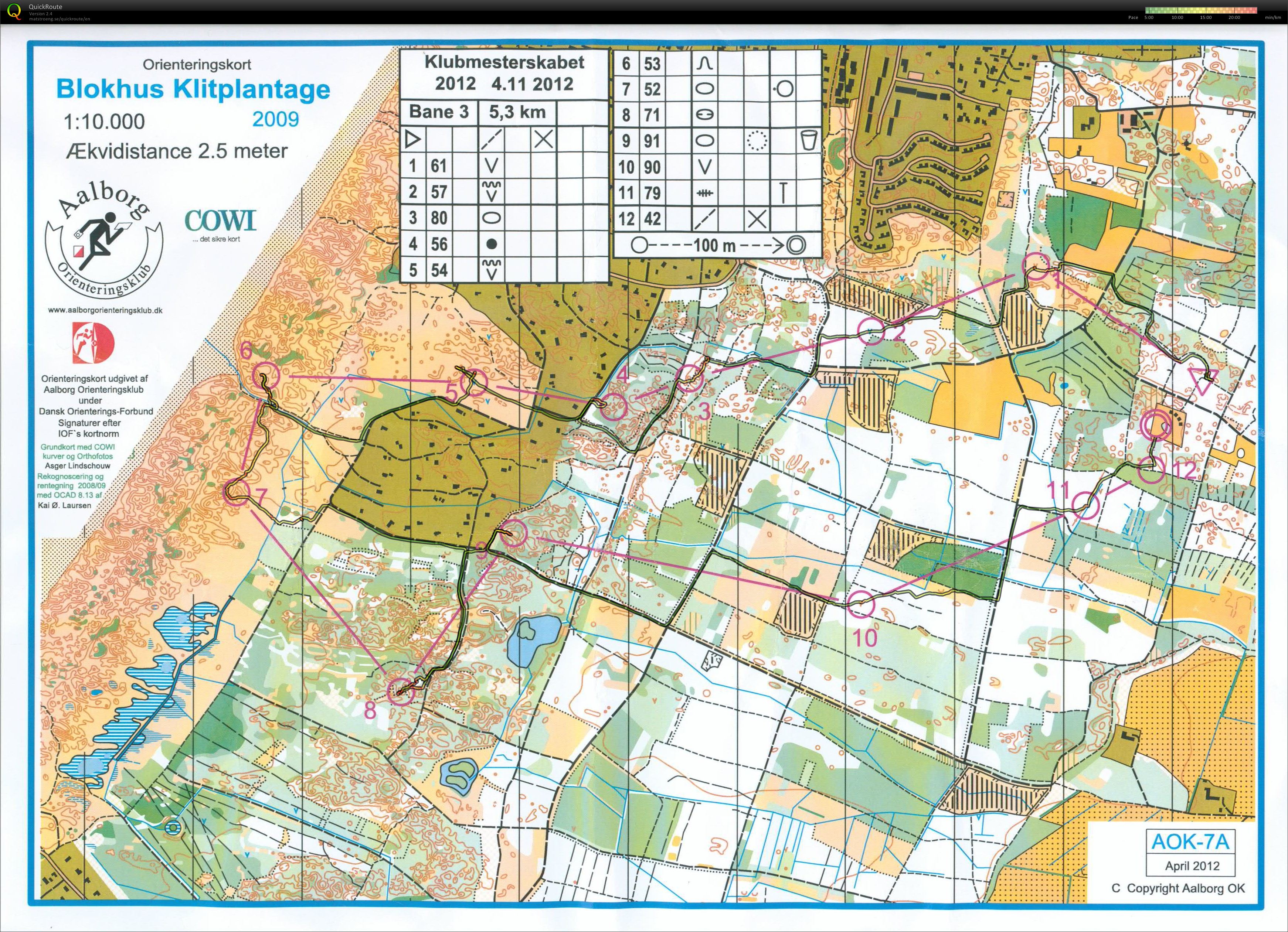 Blokhus Klitplantage, Bane 3, Pia Gade, 041112 (04.11.2012)