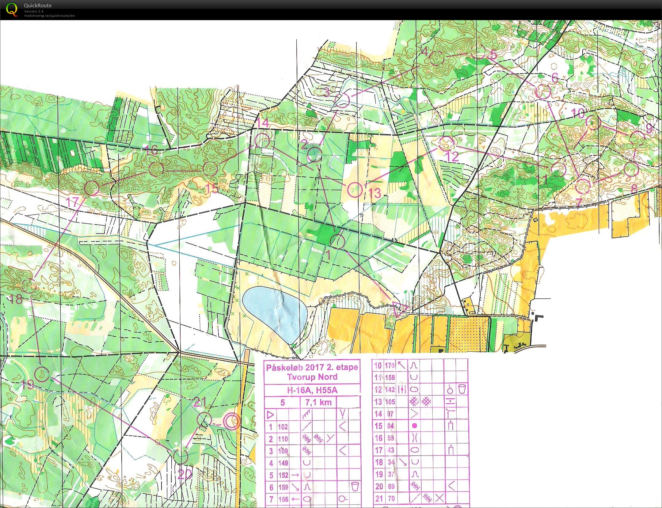 Påskeløb 2. etape H55A - 7.1 km (14-04-2017)