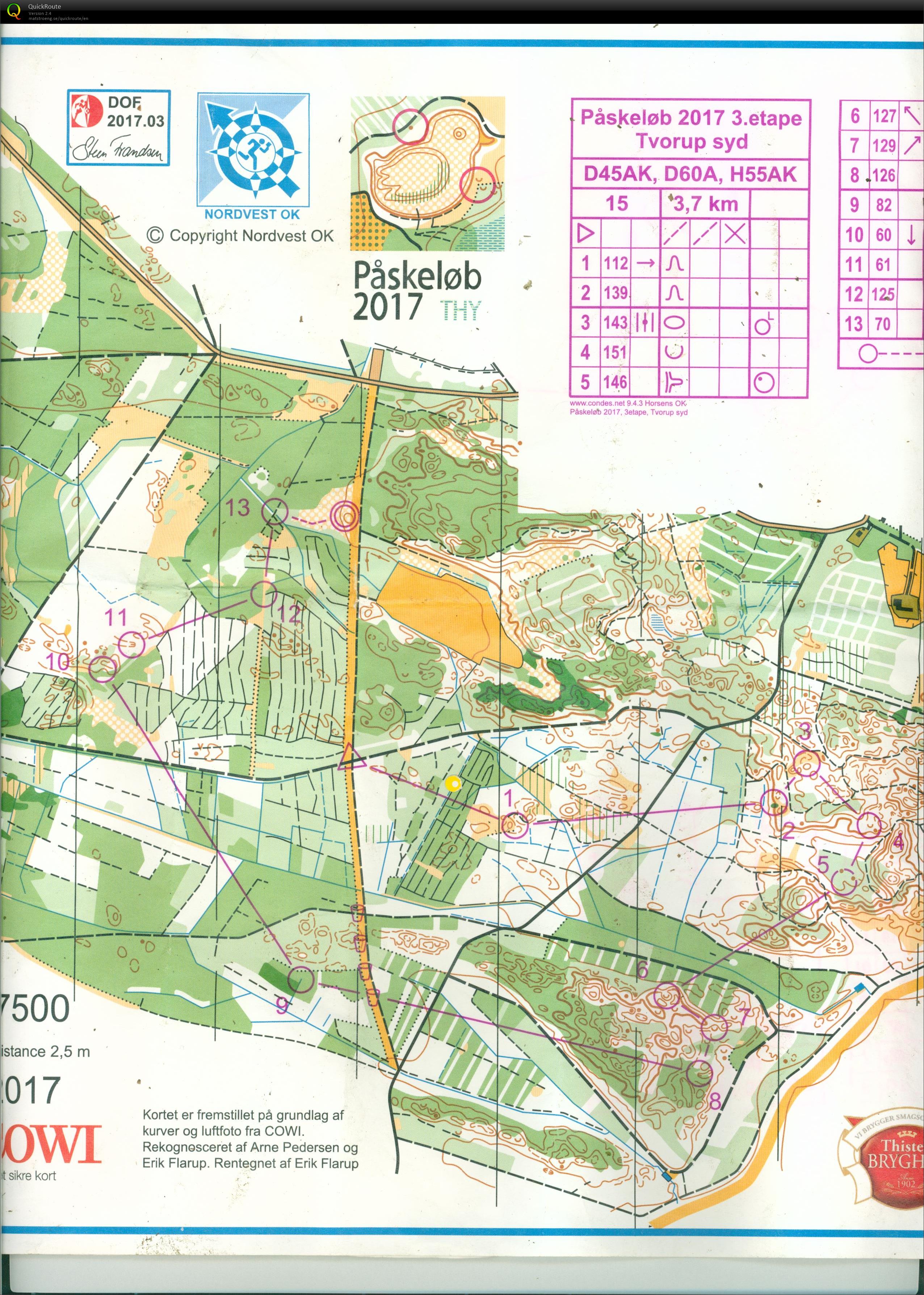 Tvorup Syd, Påskeløb 2017 3. dag, D60A, Pia Gade, 150417 (15-04-2017)