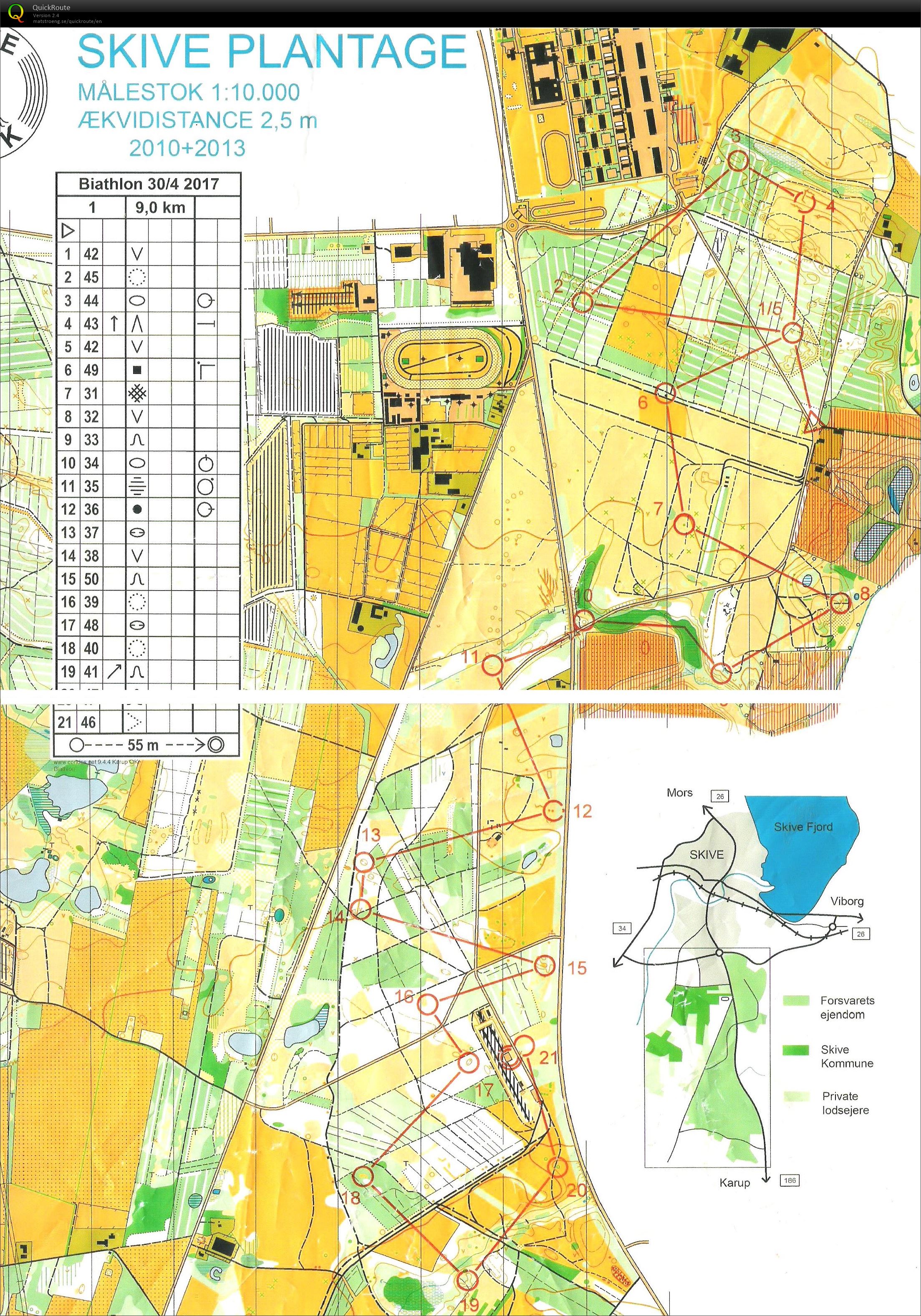 Biathlon Skive Plantage (30/04/2017)