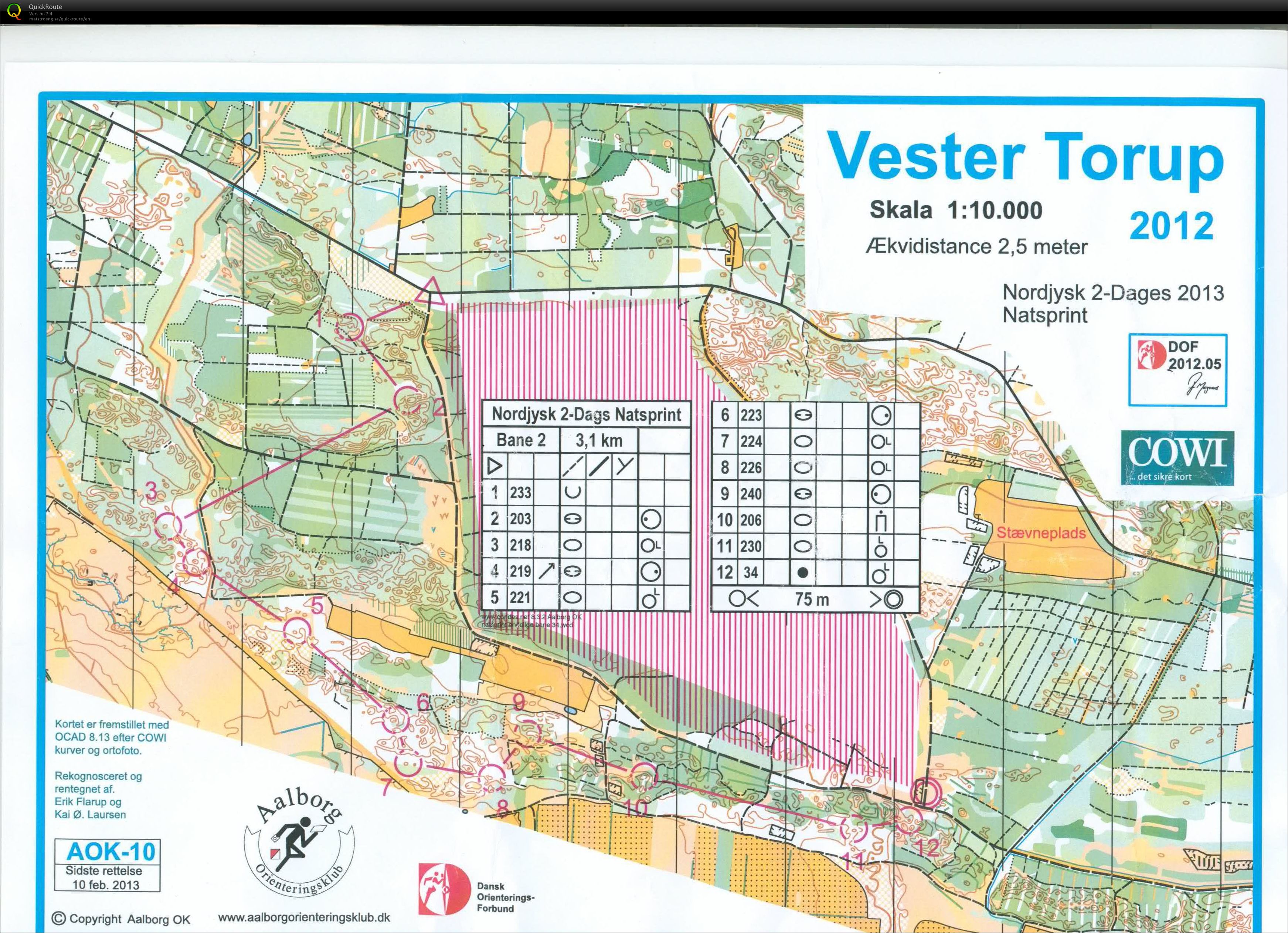 Vester Torup natsprint bane 3 Keld Gade (08.03.2013)