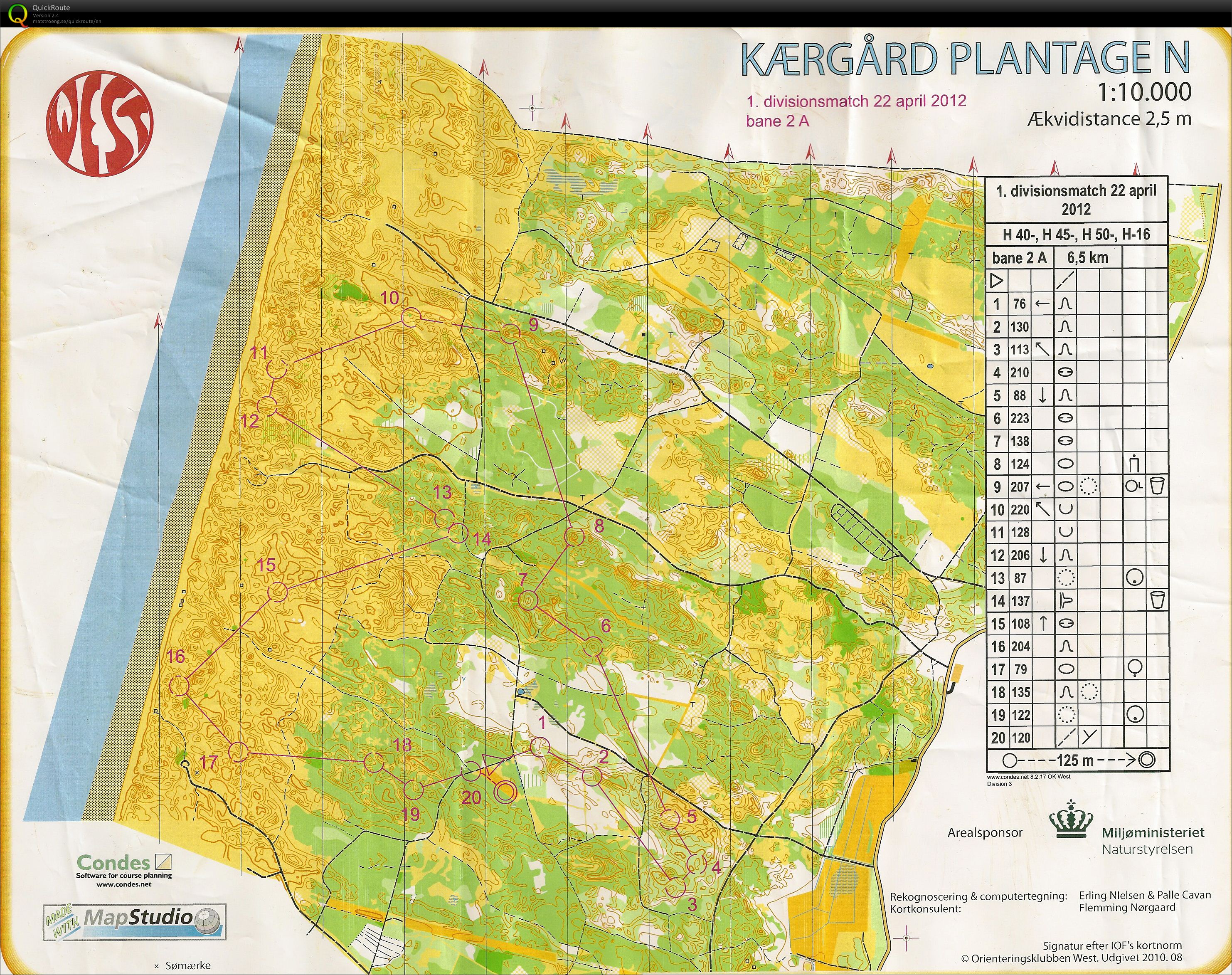 B løb - Kærgård Plantage - Bane 2AogB - Stig Barrett (22.04.2012)