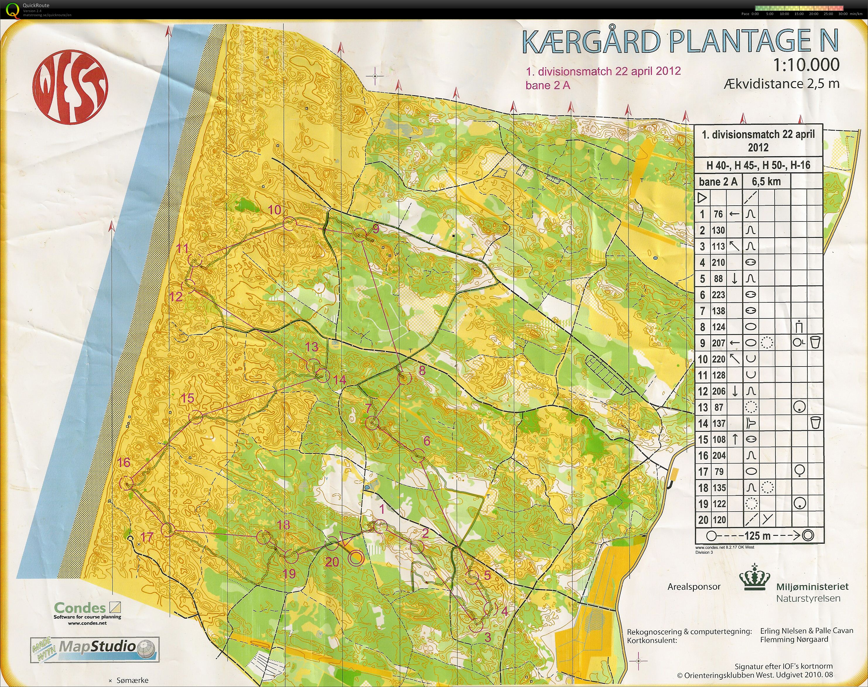 B løb - Kærgård Plantage - Bane 2AogB - Stig Barrett (22-04-2012)