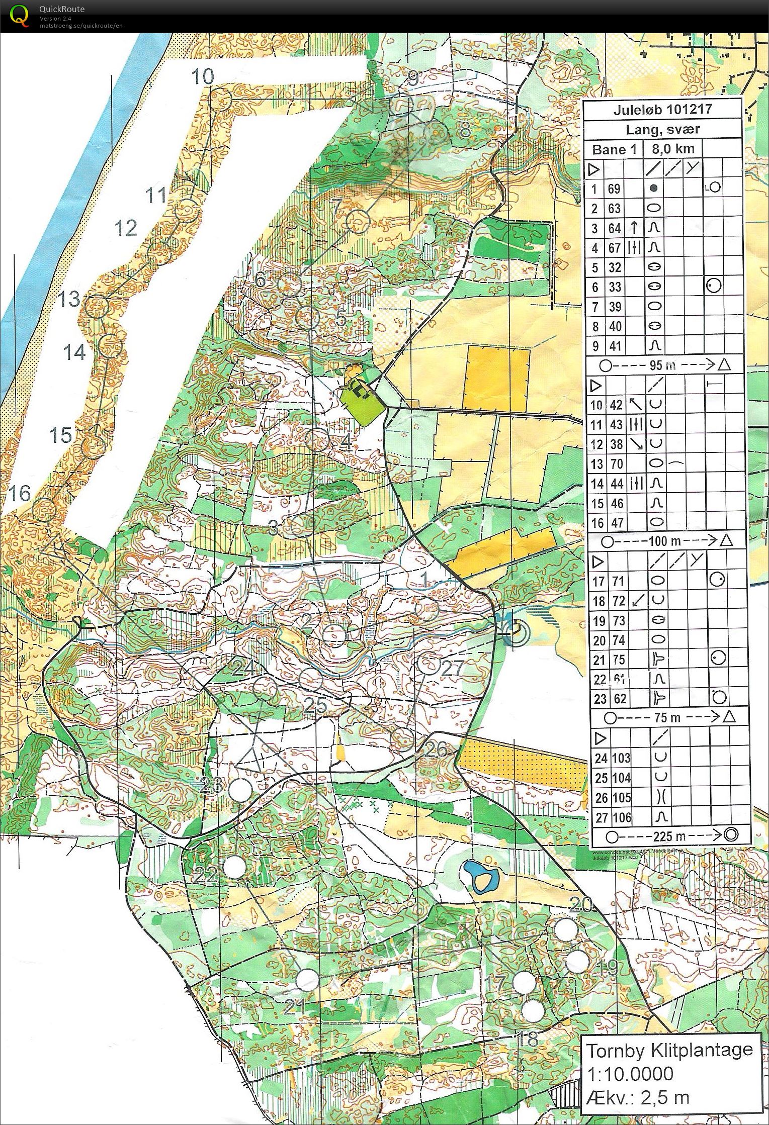 Tornby Klitplantage - bane 1 (10/12/2017)