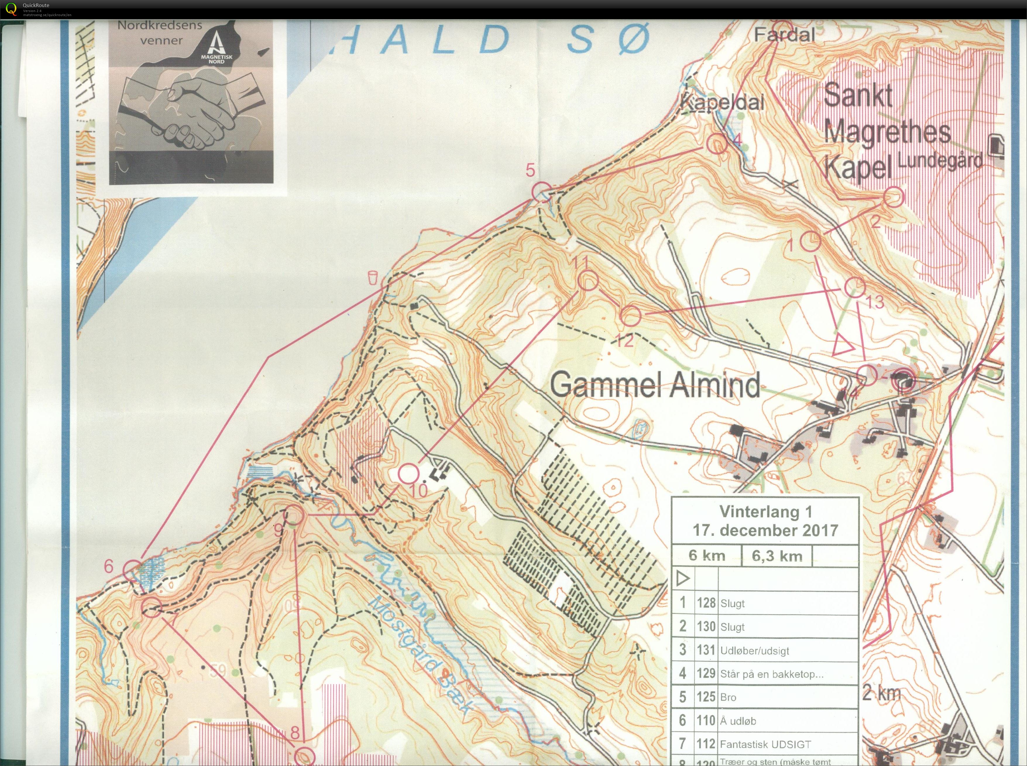 Gammel Almind, Vinterlang 1 2018, 6 km, Pia Gade, 171217 (17.12.2017)