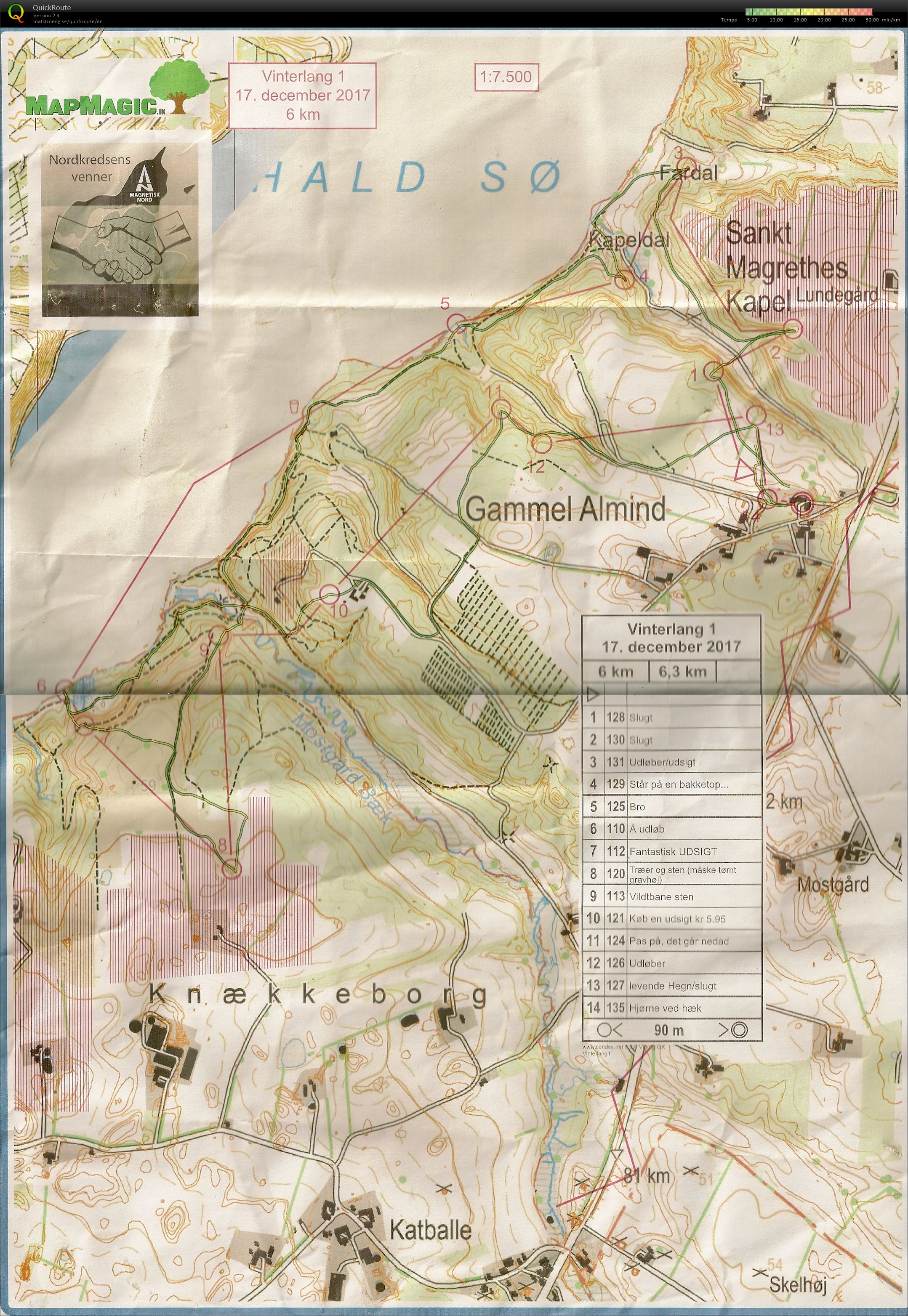 Vinterlang 1 - 2017, 6 km (2017-12-17)