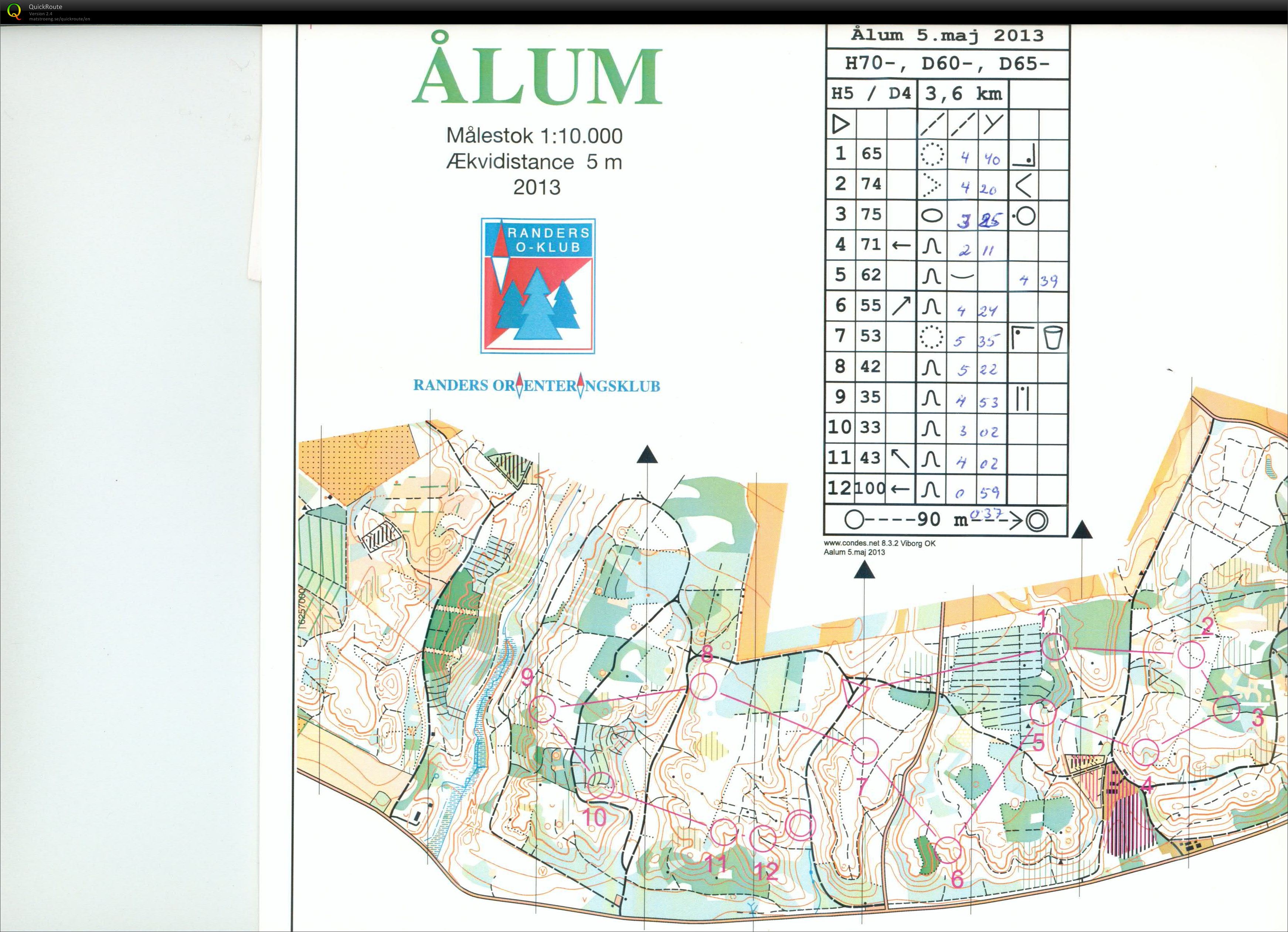 Ålum, 2. division, Bane D4, Pia Gade, 050513 (05-05-2013)