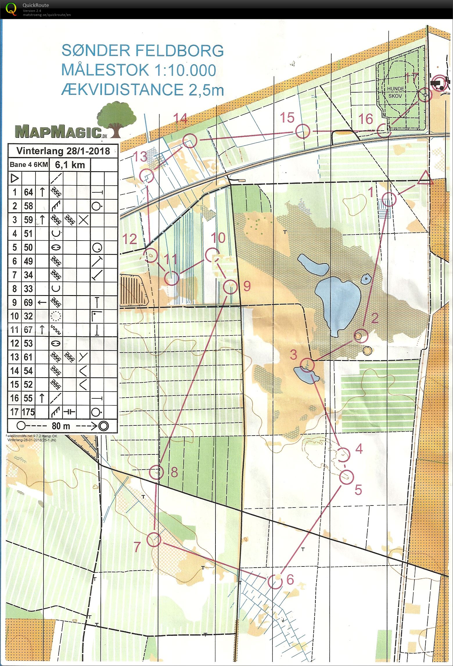 Sønder Feldborg Plantage, Vinterlang, Bane 4 (2018-01-28)