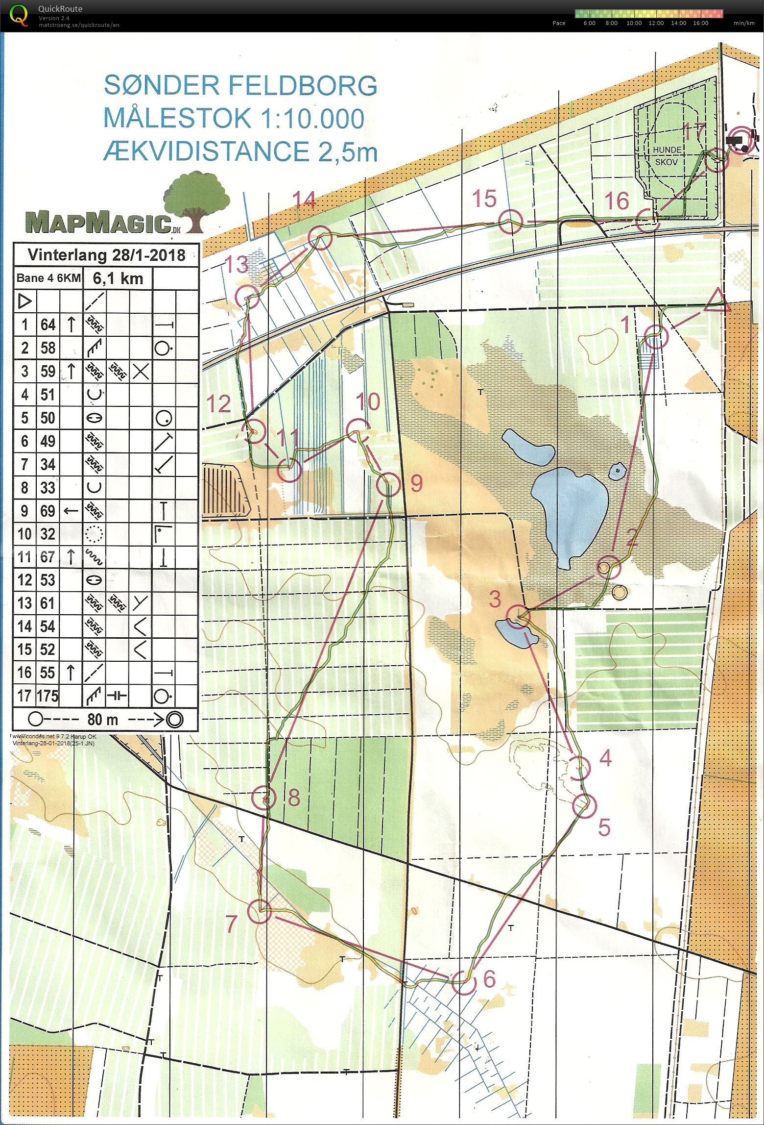 Sønder Feldborg Plantage, Vinterlang, Bane 4 (28-01-2018)