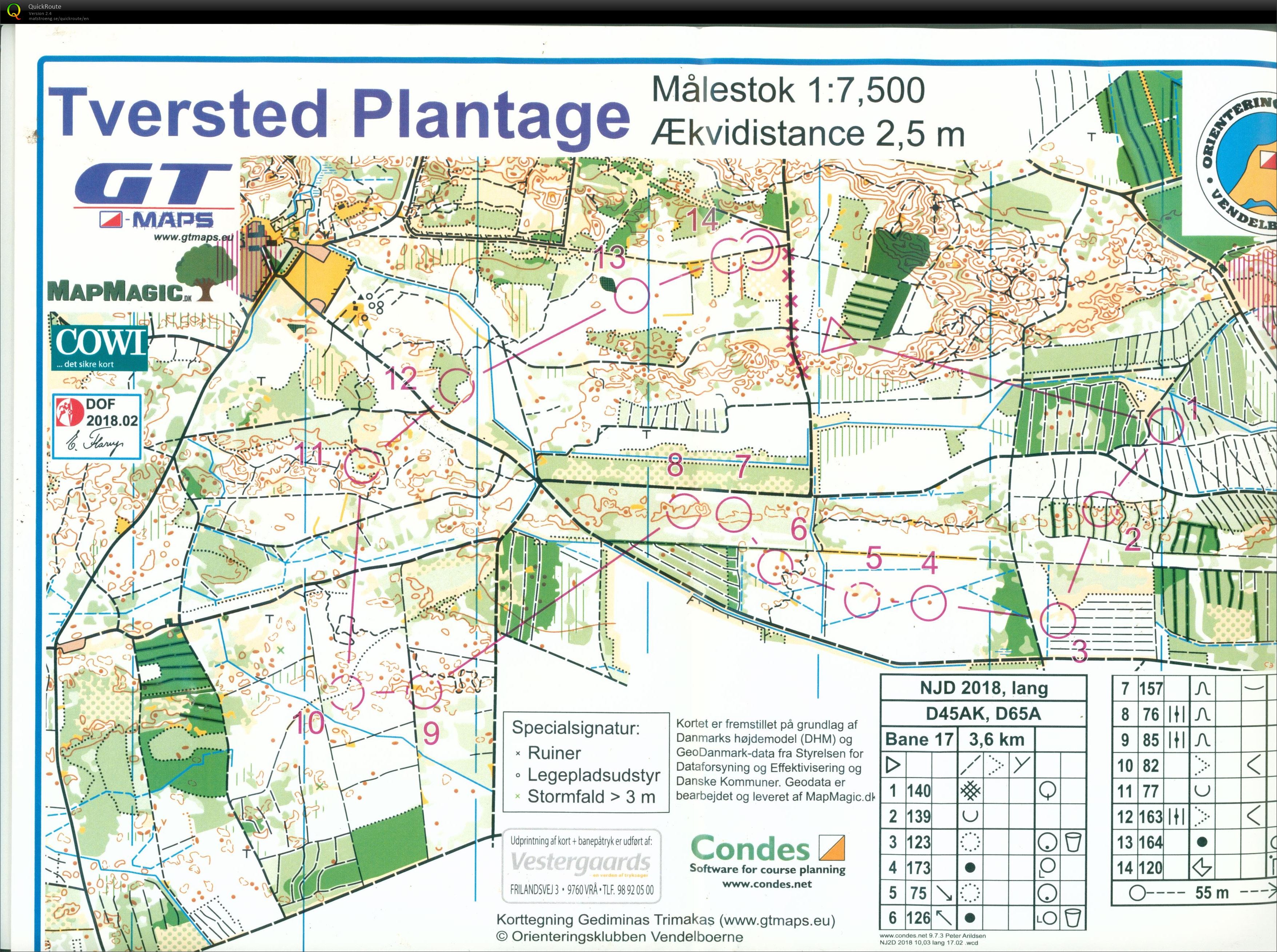 Nordjysk 2-dages, Tversted Plantage, Bane D65, Pia Gade, 100318 (10/03/2018)