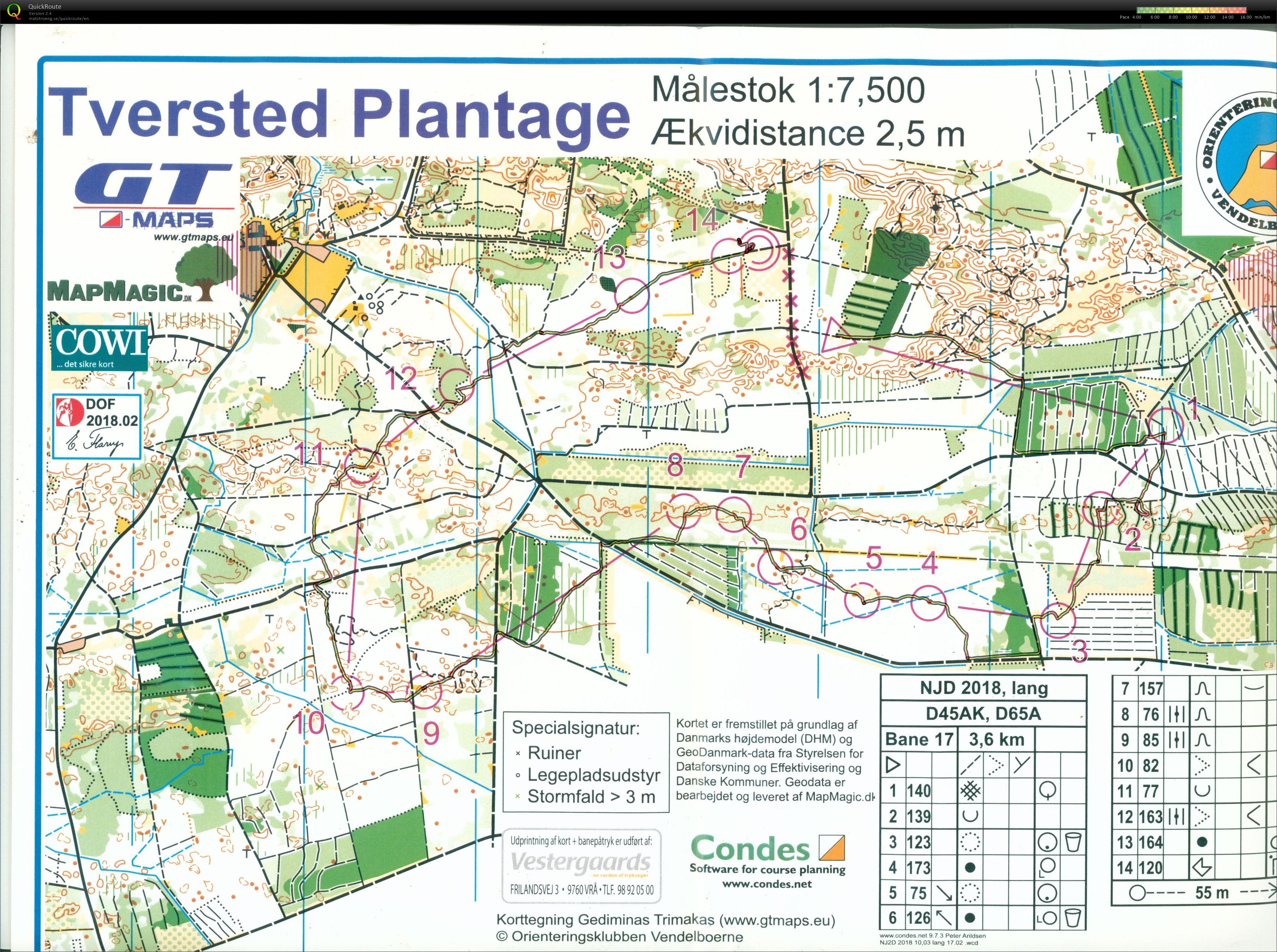 Nordjysk 2-dages, Tversted Plantage, Bane D65, Pia Gade, 100318 (10-03-2018)