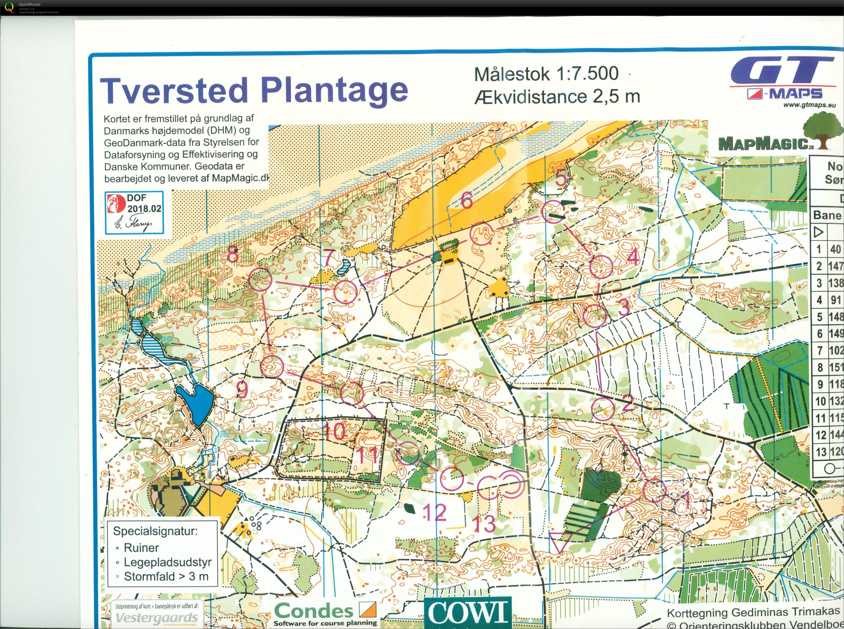 Nordjysk 2-dages, Tversted Plantage, Bane D65, Pia Gade, 110318 (11-03-2018)