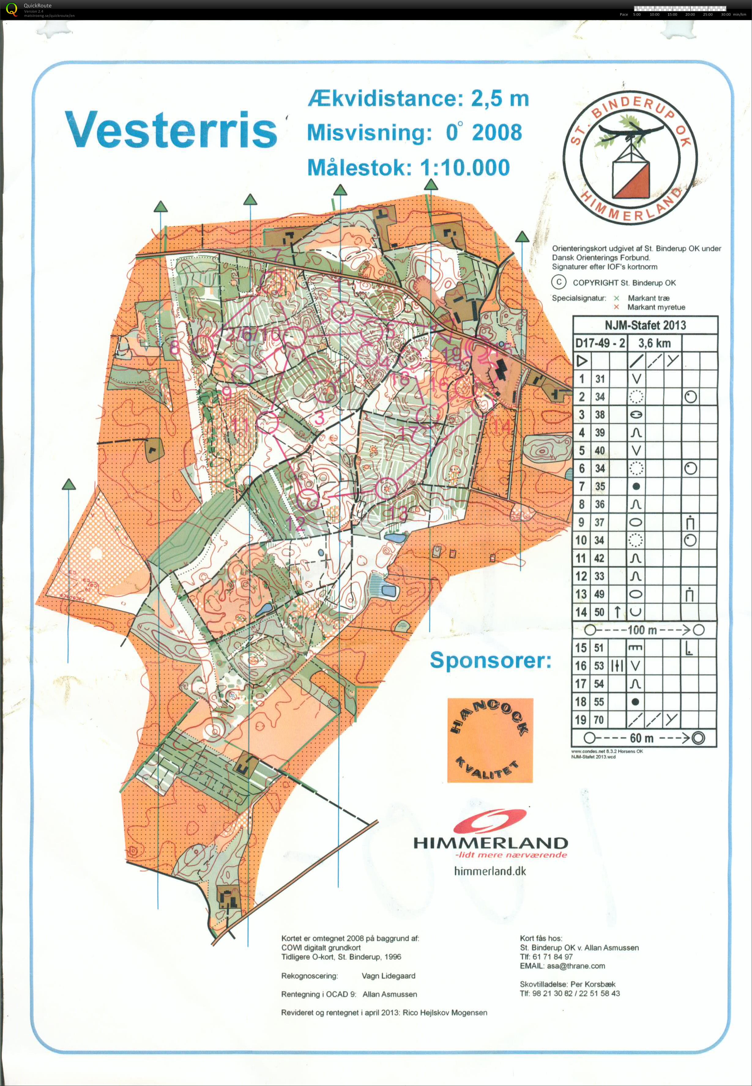 Vesterris, NJM-stafet, D17-49, Pia Gade, 090513 (2013-05-09)