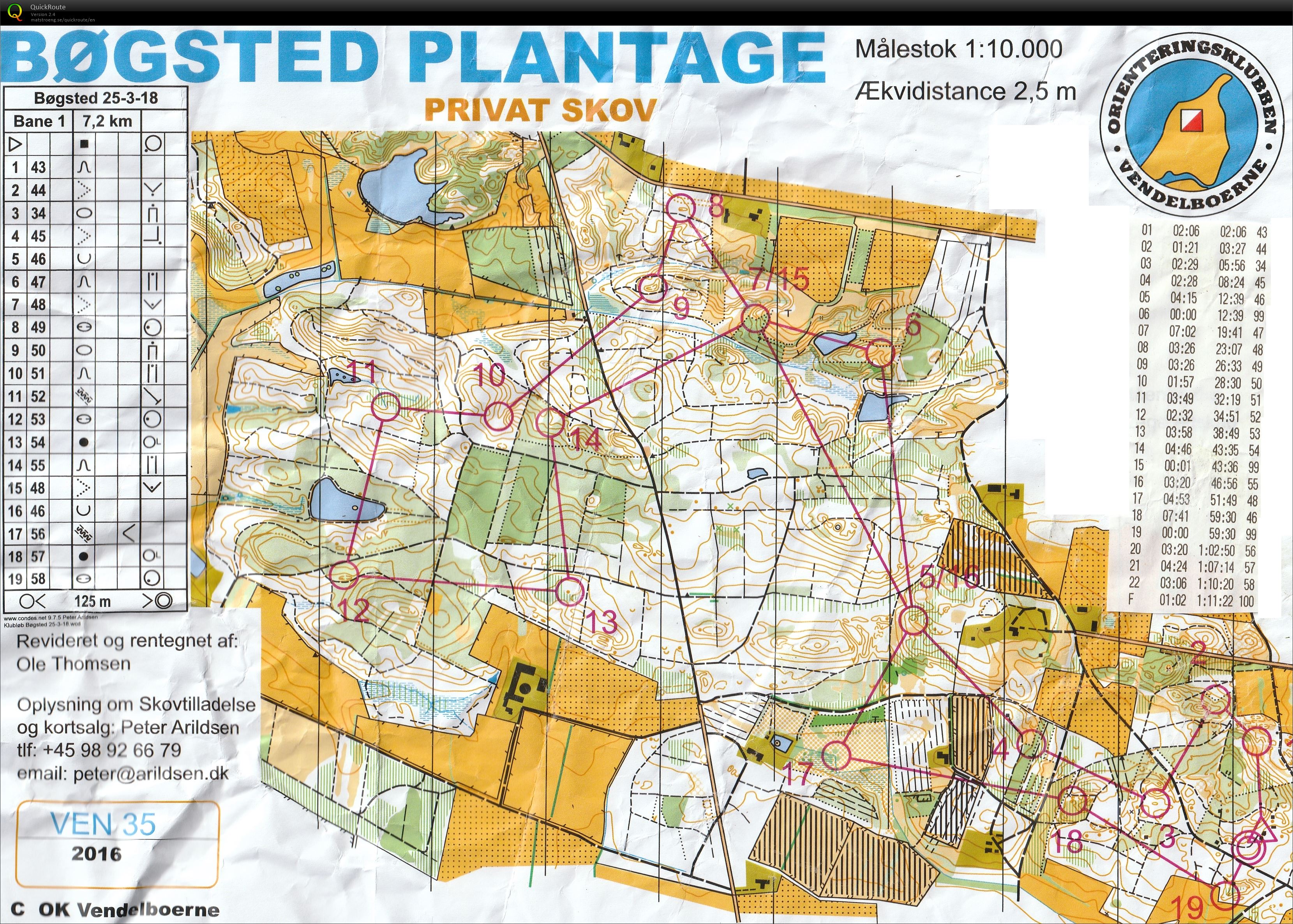 Bøgsted Plantage - bane 1 (25-03-2018)