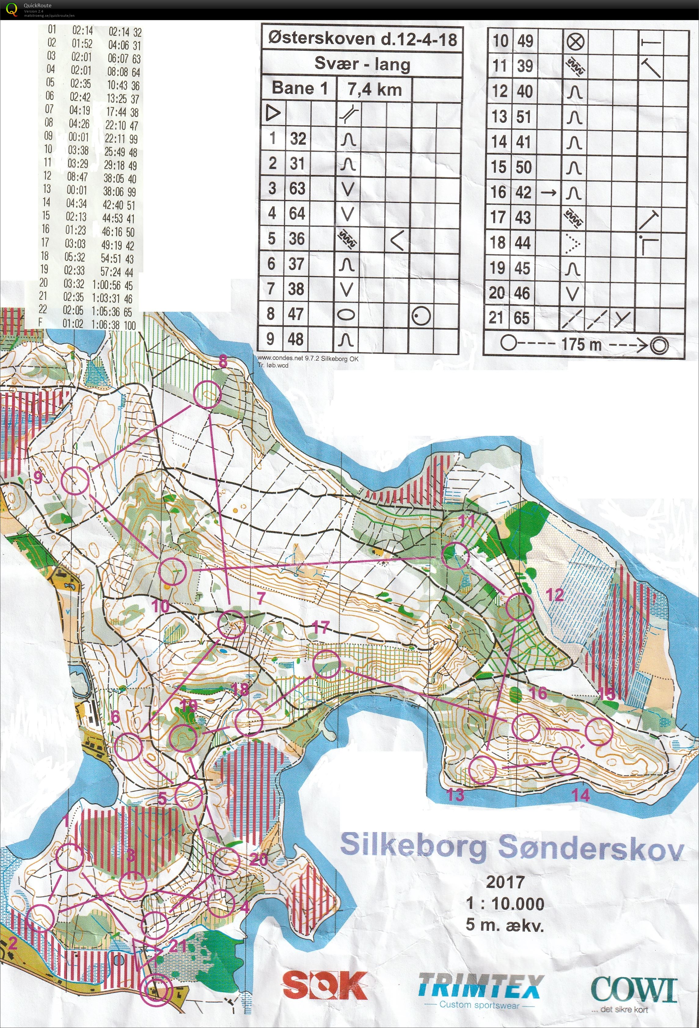 Silkeborg Østerskov - Bane 1 (12/04/2018)