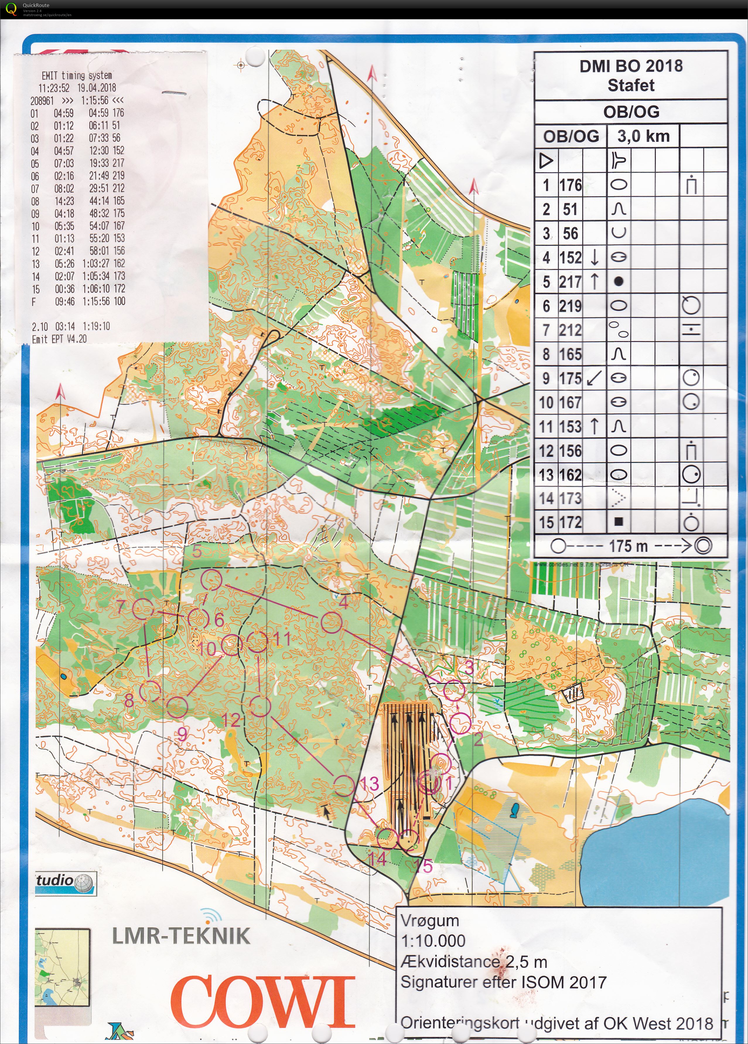 Stafet tur 1 Biathlon Orientering DM (2018-04-19)