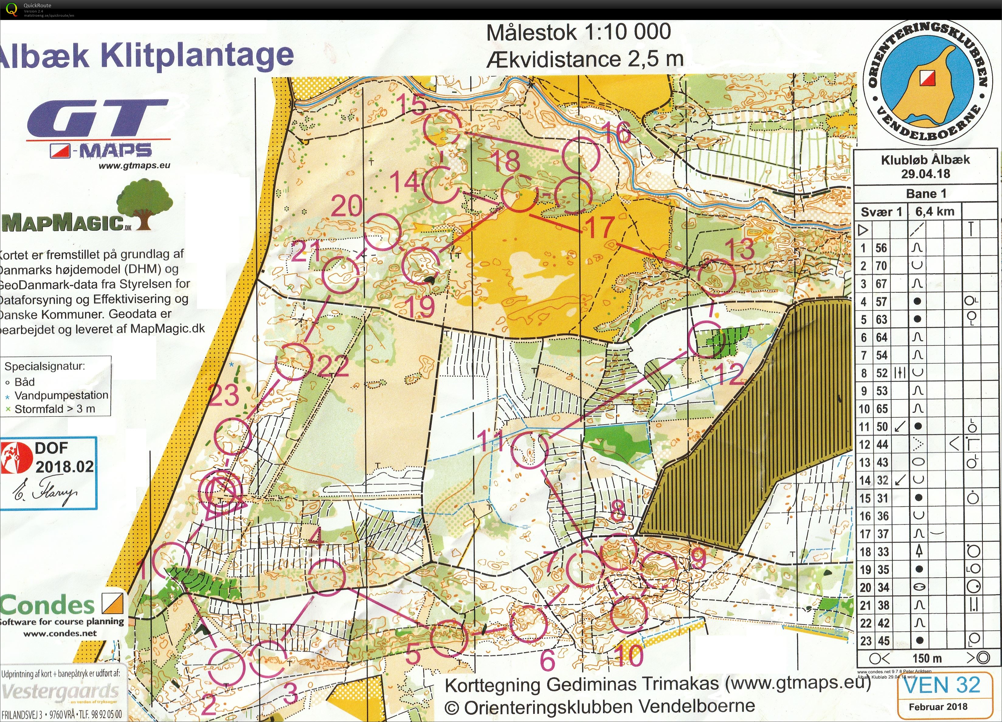 Ålbæk Plantage - bane 1 (29-04-2018)