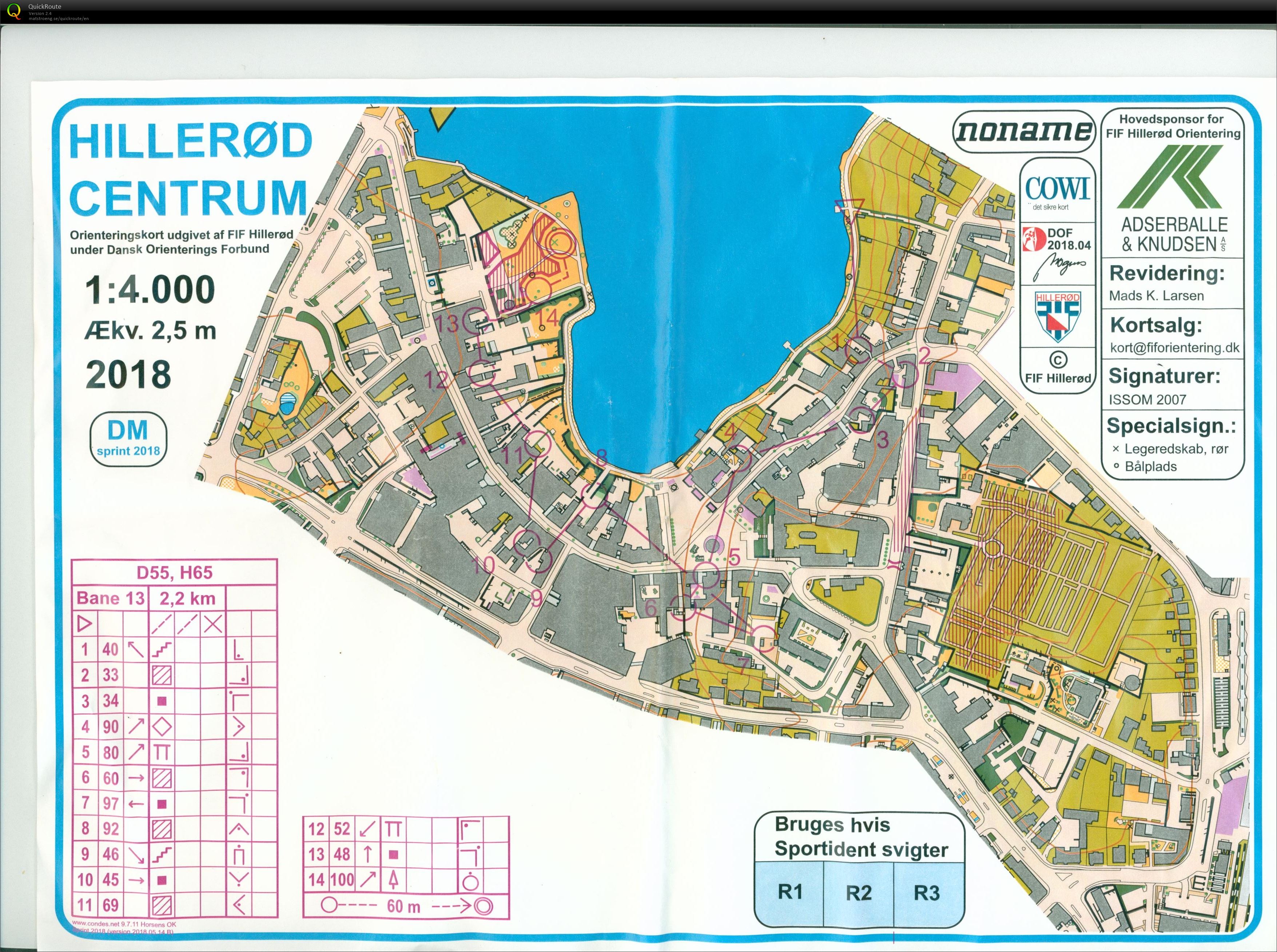 Hillerød H65 DM sprint (26-05-2018)