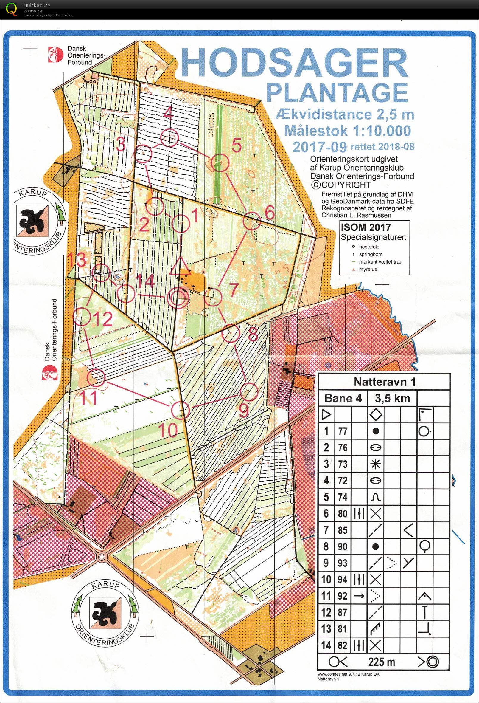 Hodsager Plantage, Natteravn 1, Bane 4, Pia Gade, 060918 (2018-09-06)