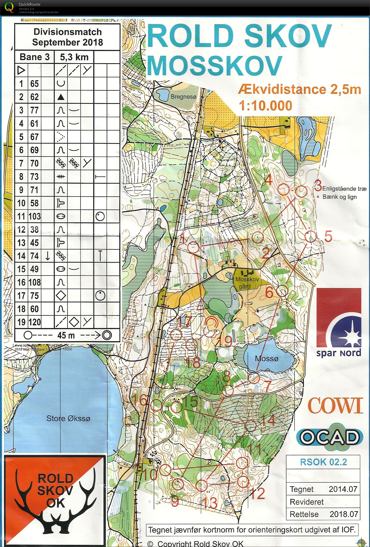 Rold Skov Mosskov, Bane 3 (16/09/2018)