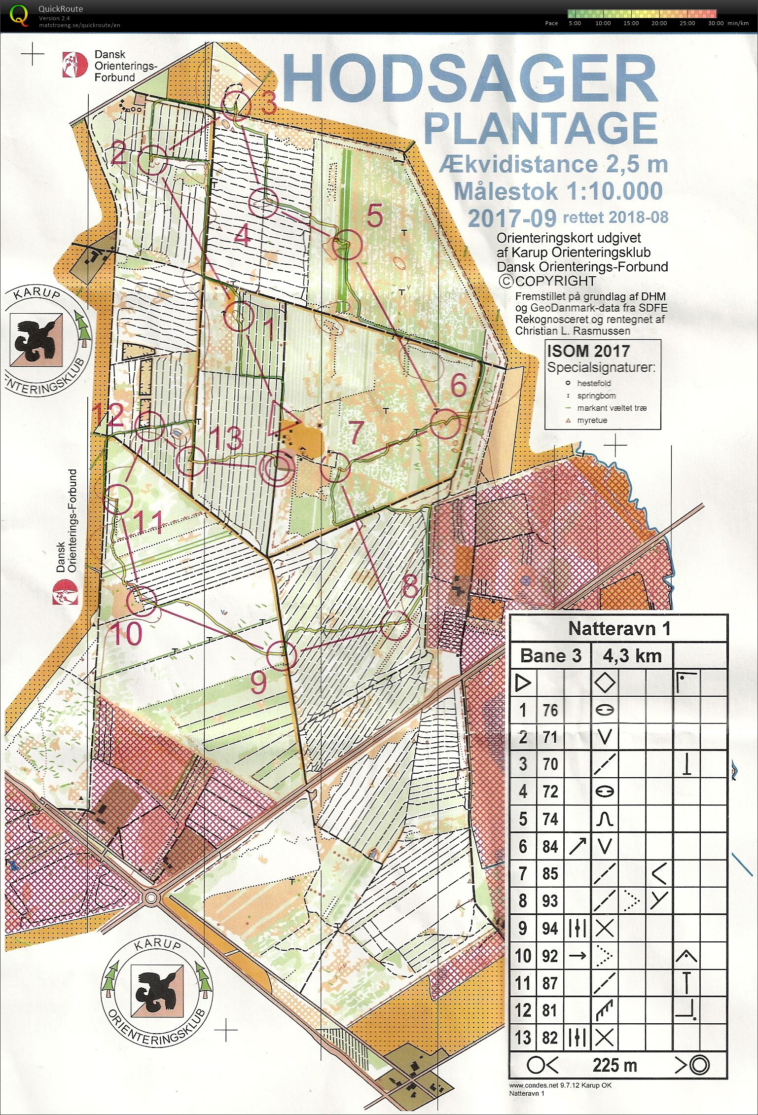 Hodsager Plantage, Natteravn 1, Bane 3  (06-09-2018)