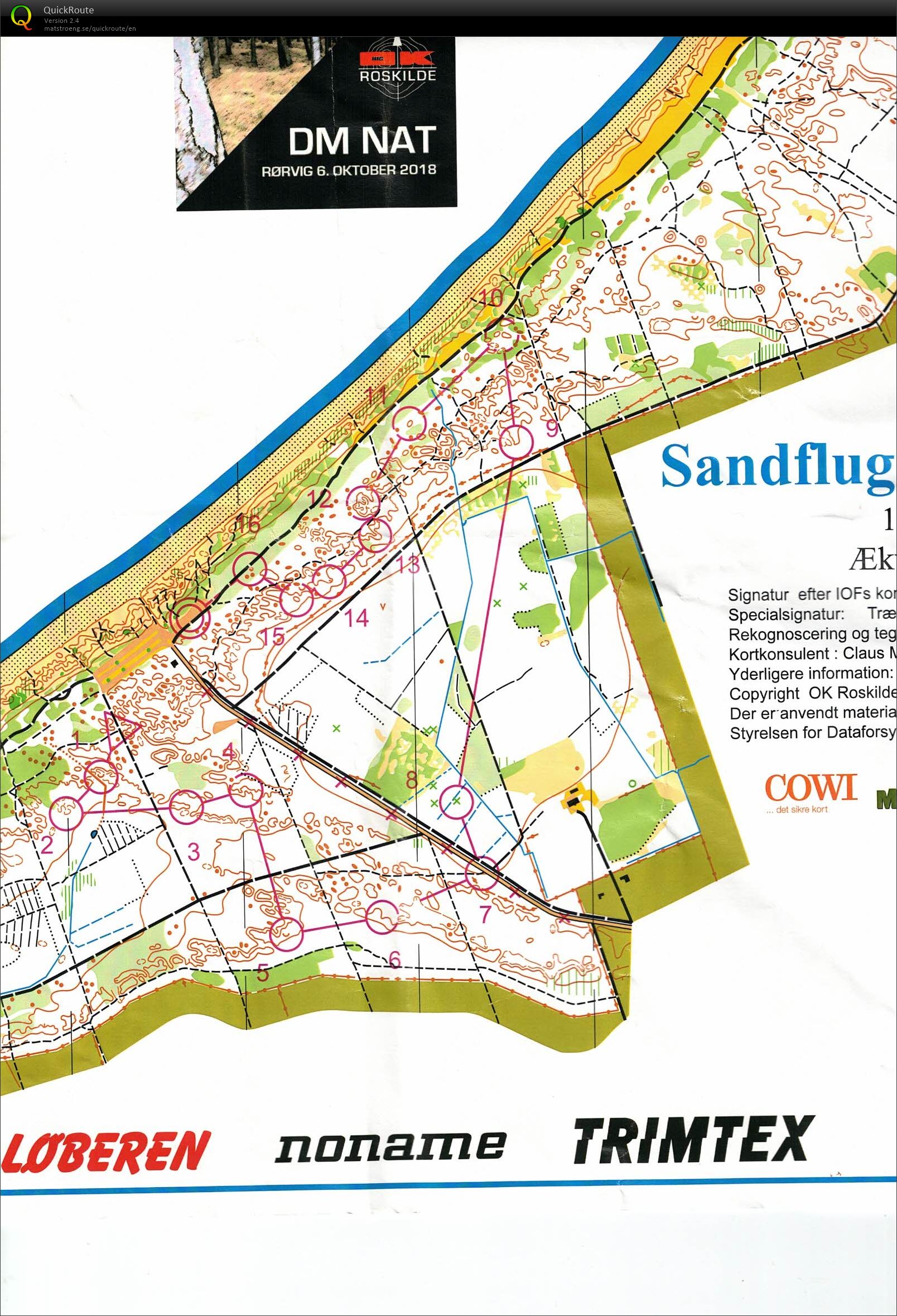 Rørvig Sandflugtsplantagen, DM Nat, Bane D65, Pia Gade, 061018 (2018-10-06)